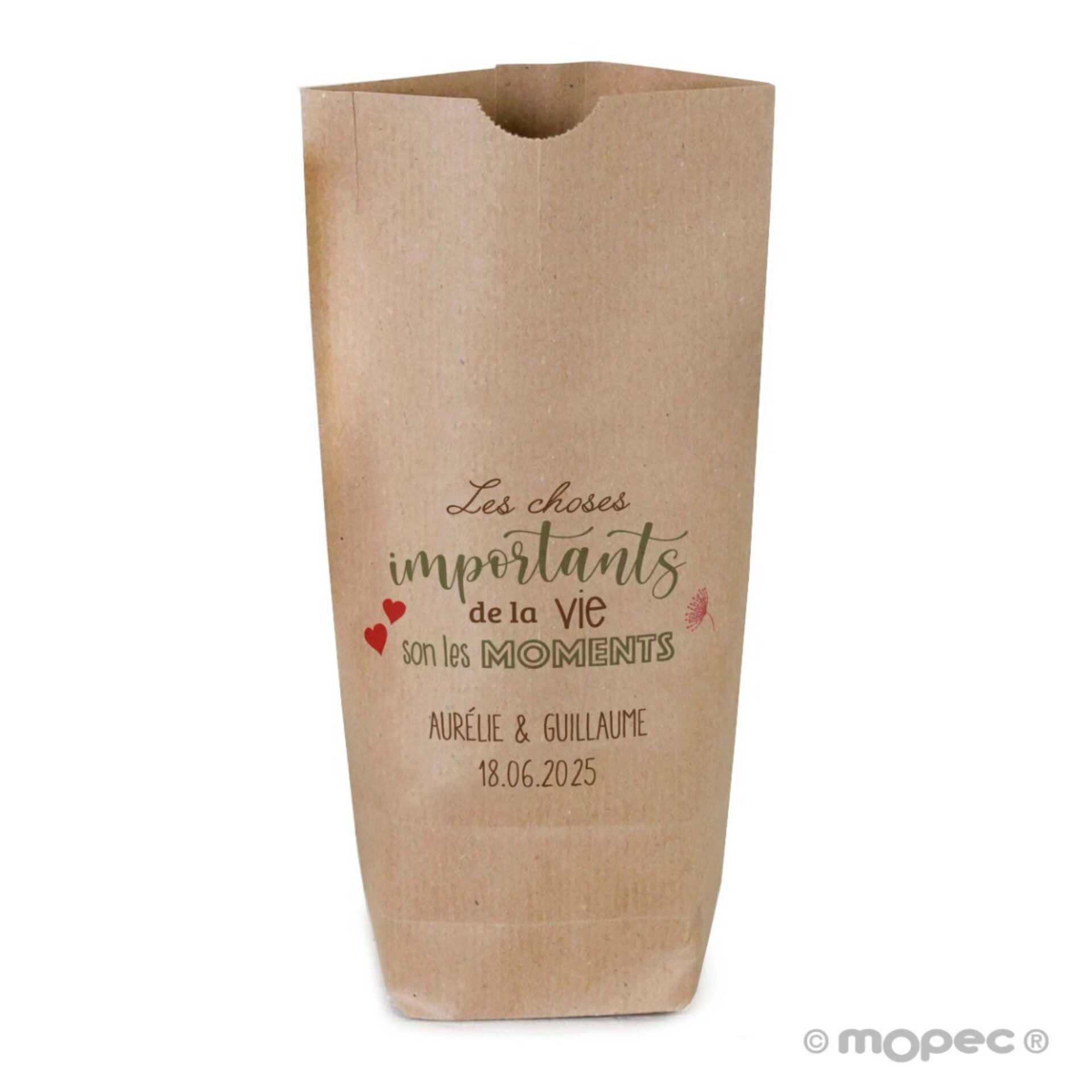 Bolsa Kraft Les Choses Importantes 12x22,5cm. Min.25 1,20€ - 1
