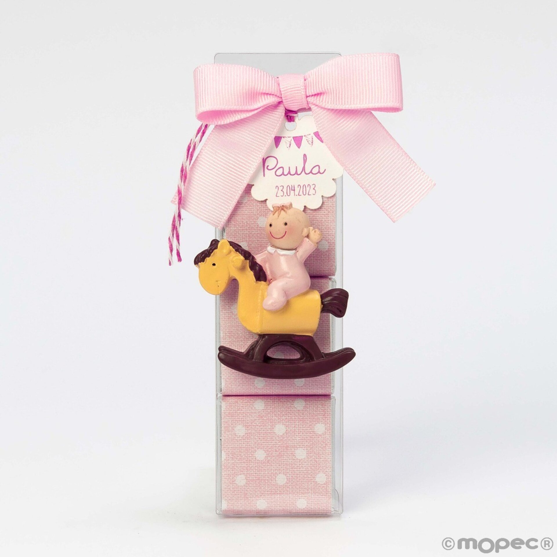 Estuche Pita imán caballito 3 napolitanas rosas - 2