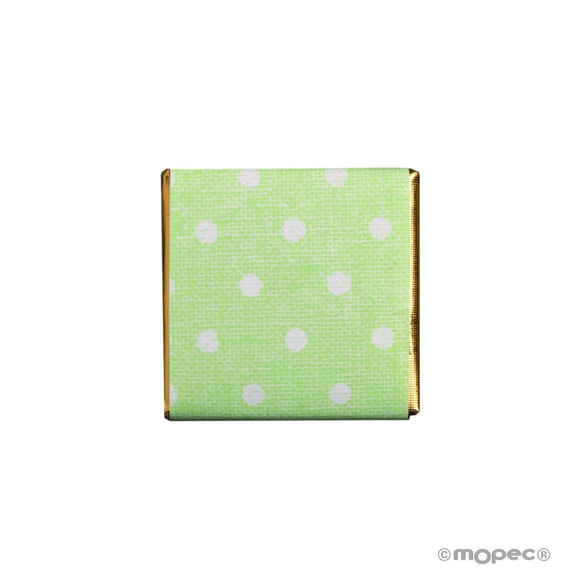 Napolitana choc. leche topos verde, caja aprox.150u* - 1