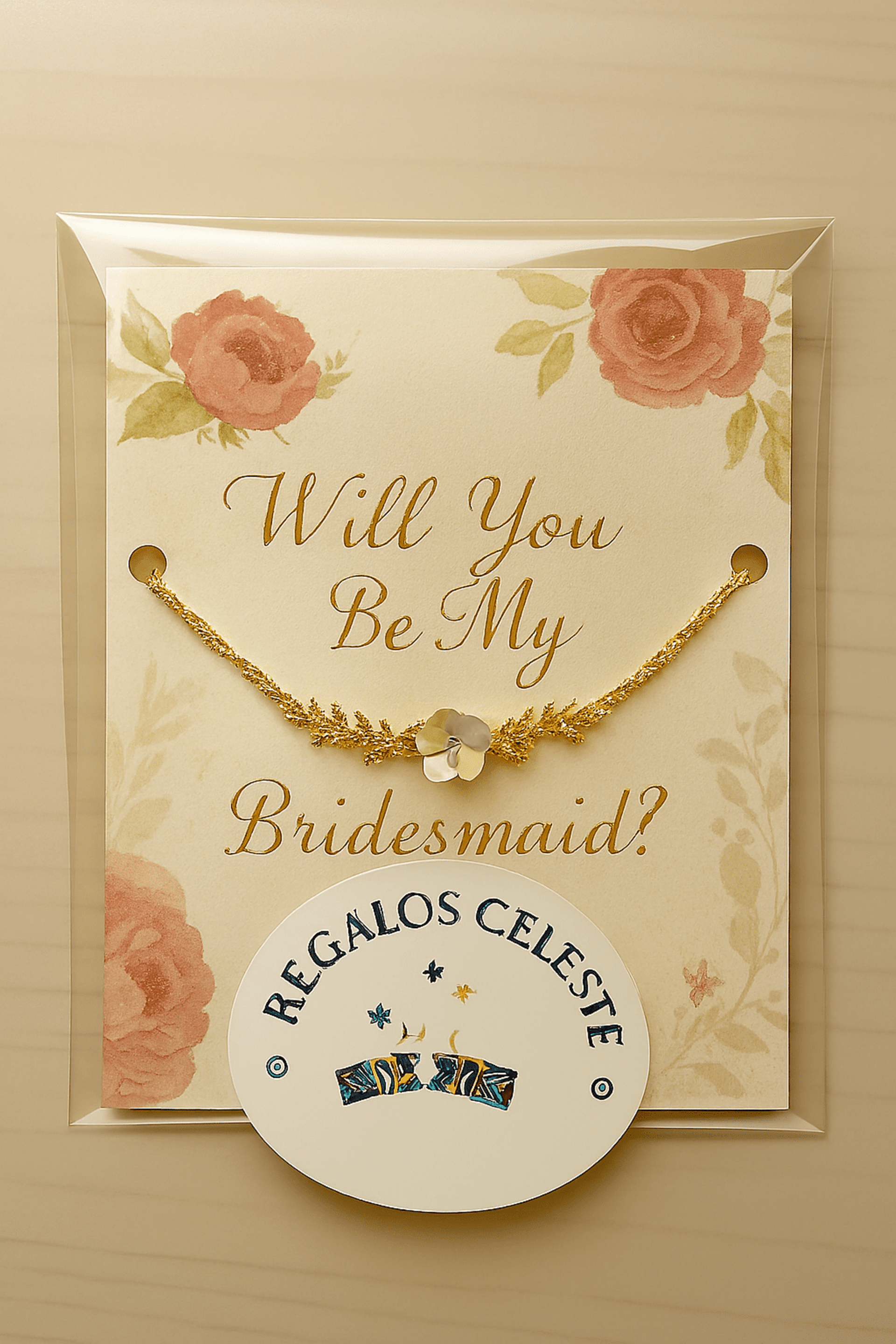 Pulsera con papel de semillas para damas y madrinas - 2