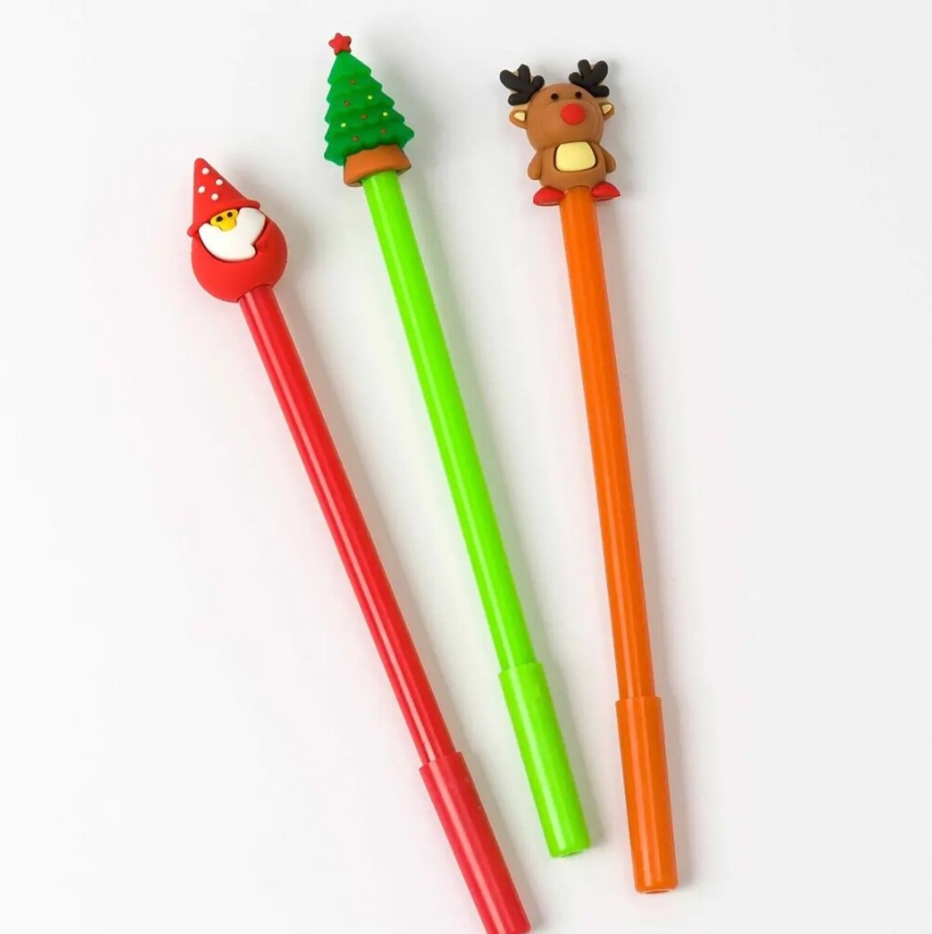 Rotuladores navideños Santa, reno y árbol, surtido, min.4 - 2