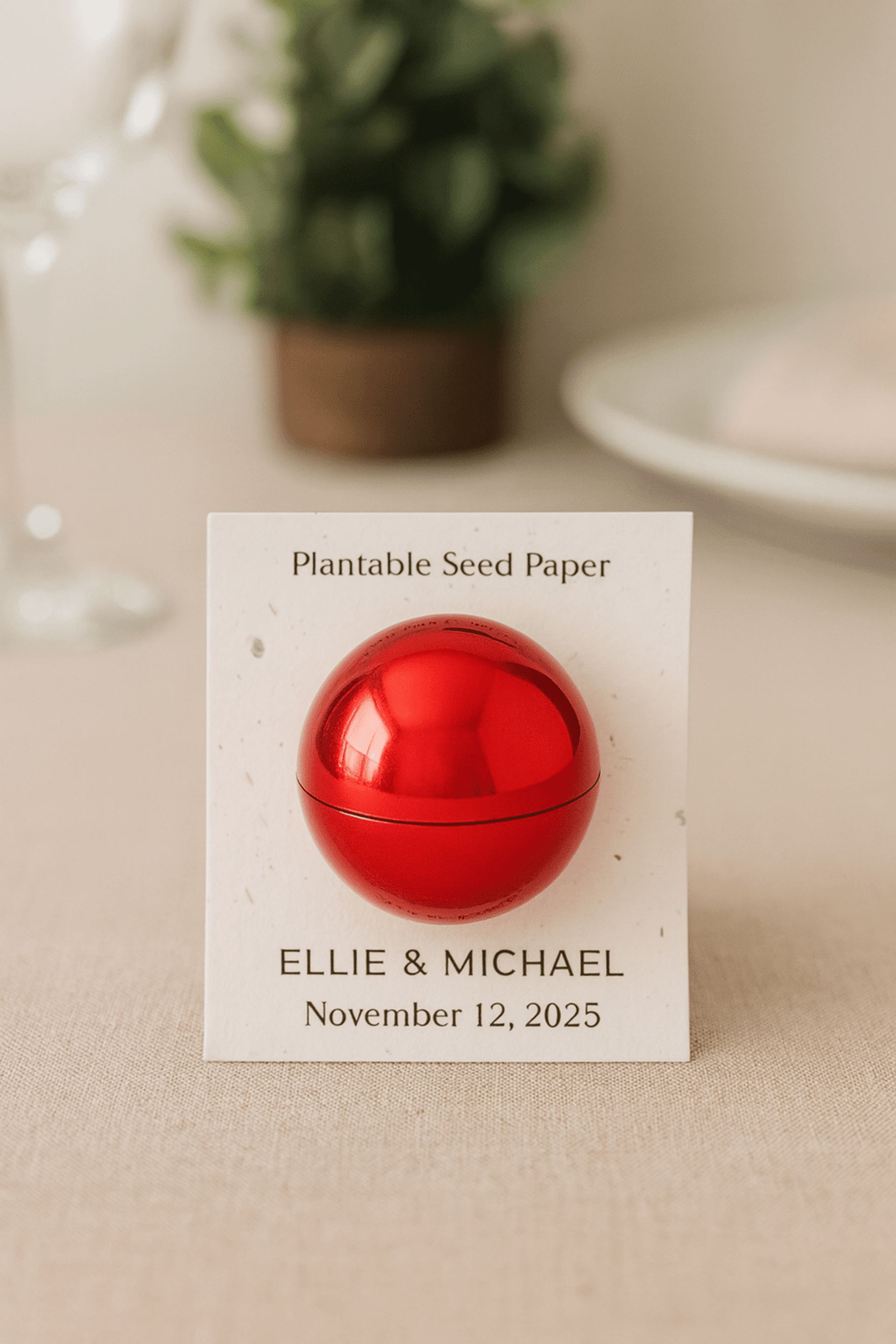 Bálsamo labial redondo con papel de semillas - 2