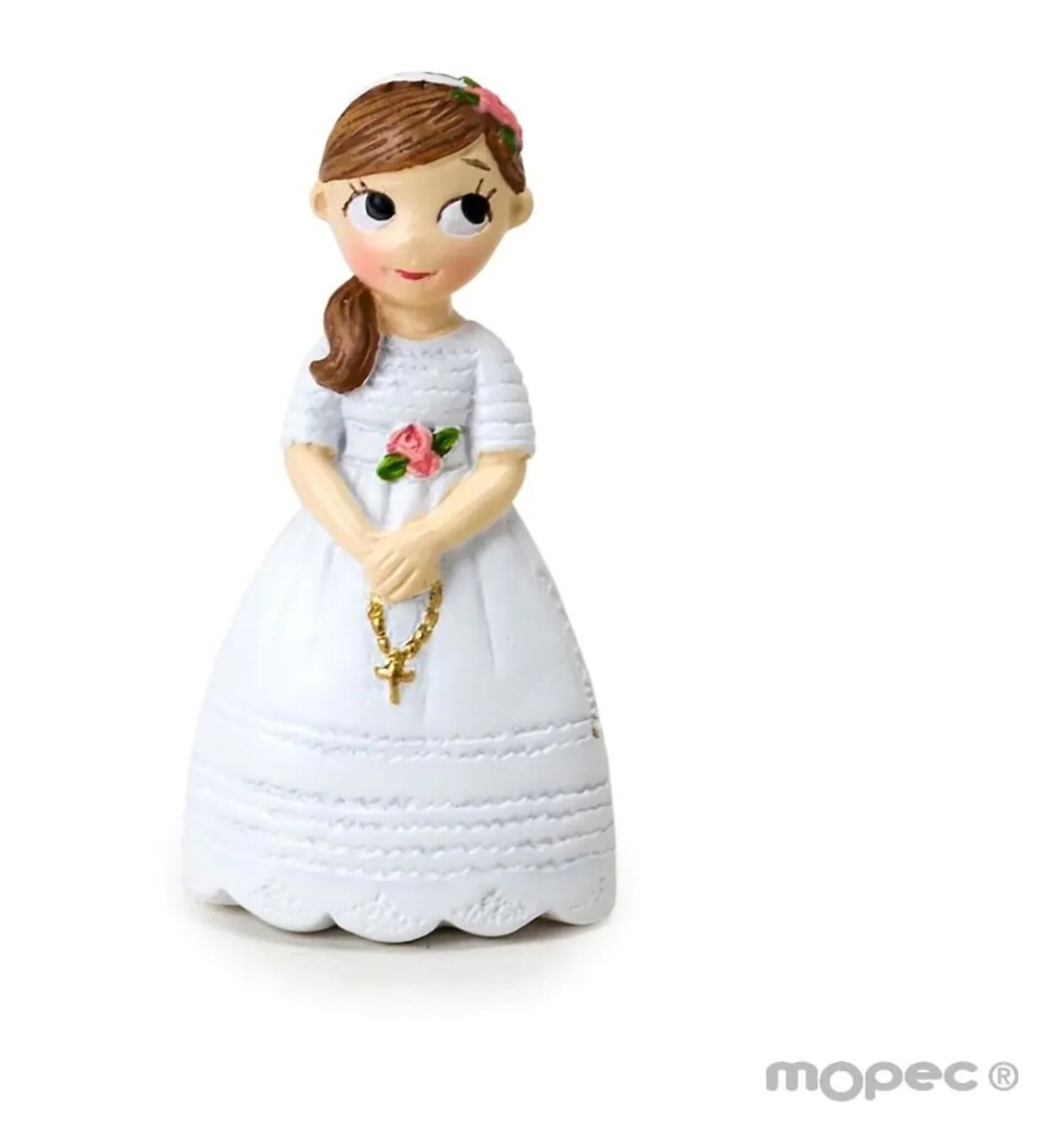 Imán resina Comunión niña con rosario  2.10€ ,6cm.min.12 - 1