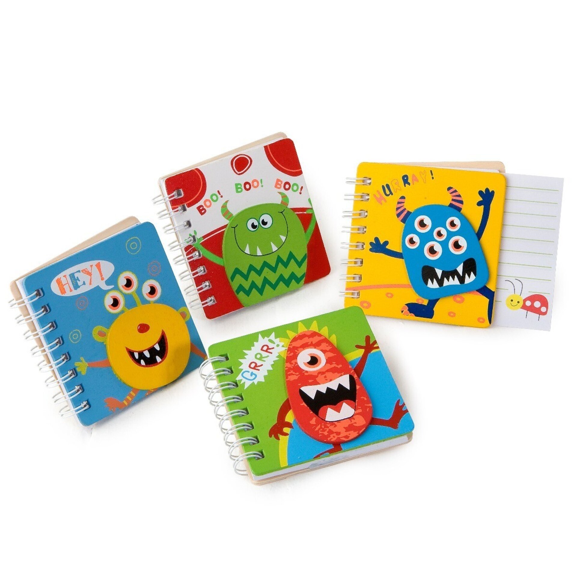 Libreta monstruos tapas madera WEB PROMO 4 stdo 2,70€ - 2