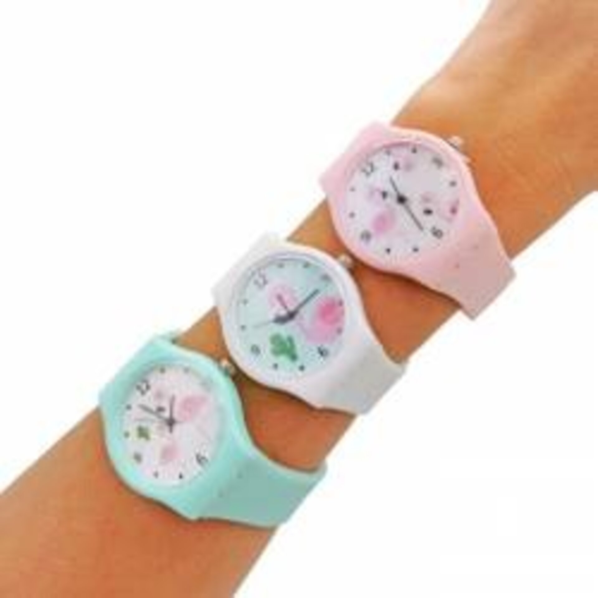 RELOJ ESFERA "FLAMENCOS" SILICONA - 3