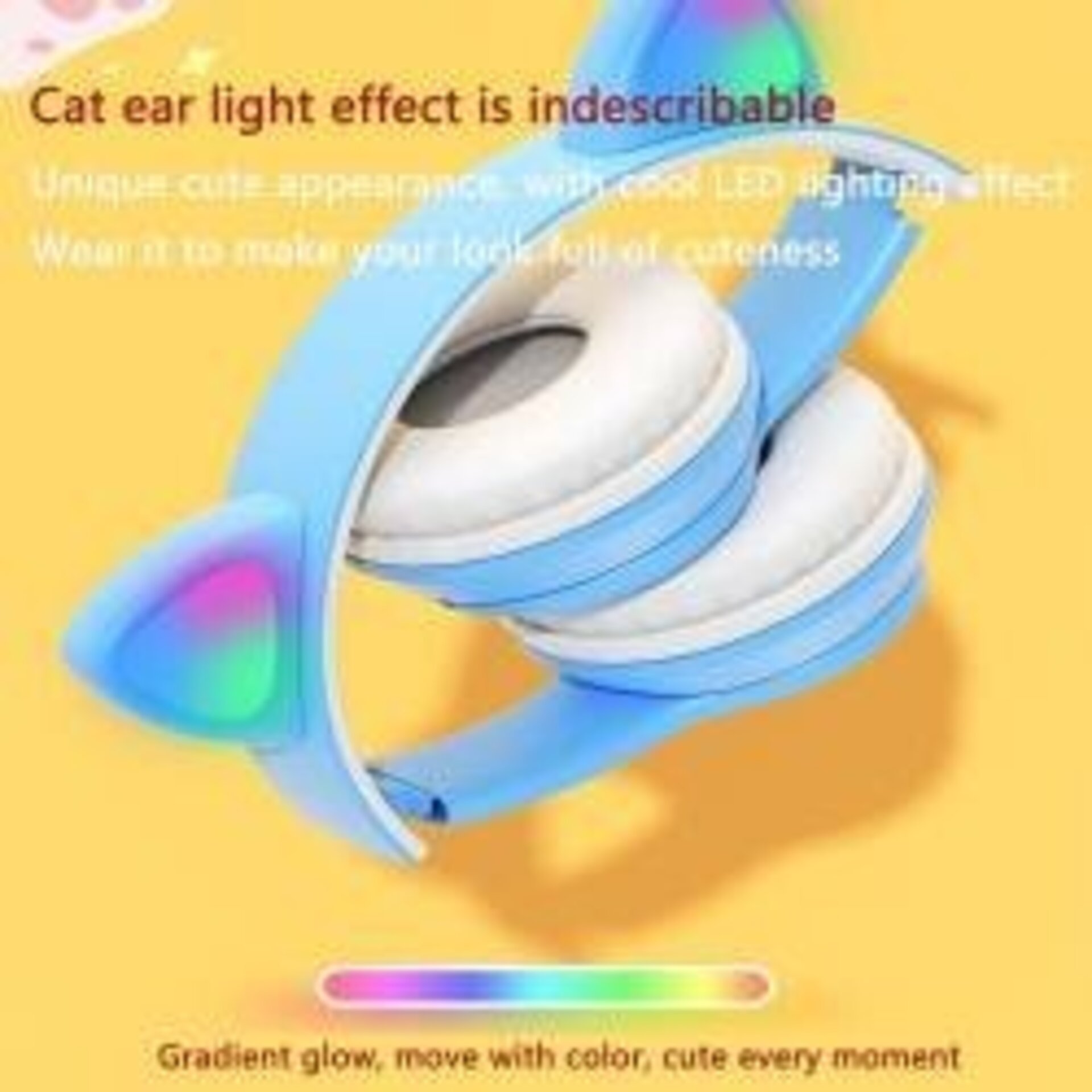 CASCOS AURICULARES INALÁMBRICOS ROSA+CAJA - 4