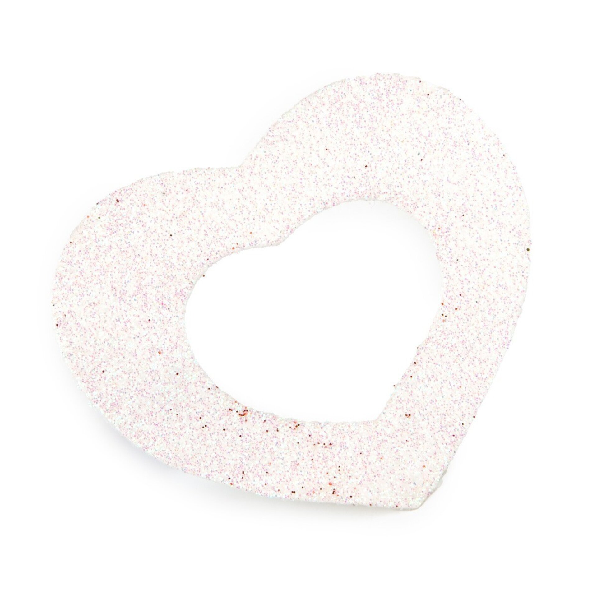 Corazón decorativo blanco brillante, 8x6cm min.6 0,30€ - 1