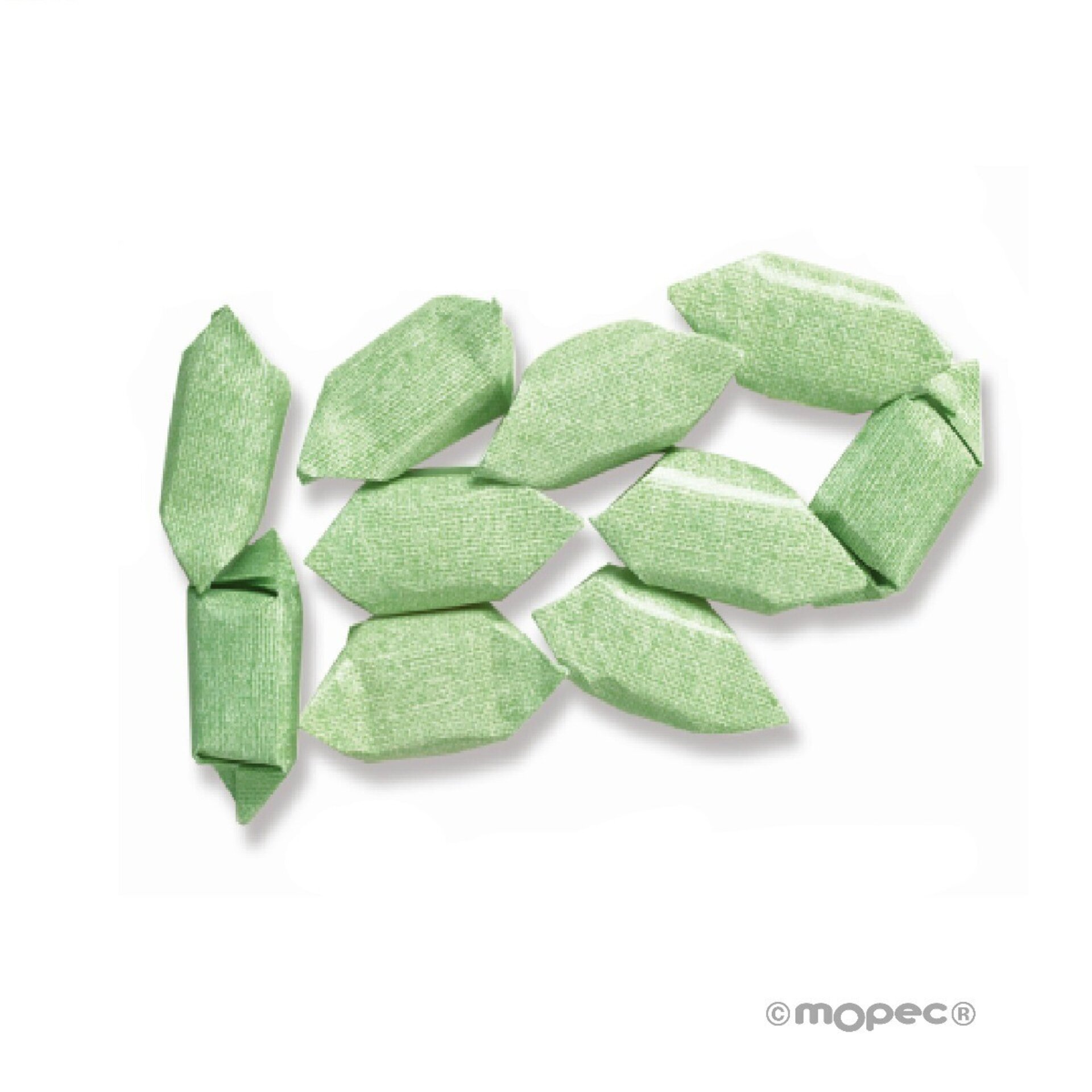 Caramelo frutas liso verde 1Kg* - 1