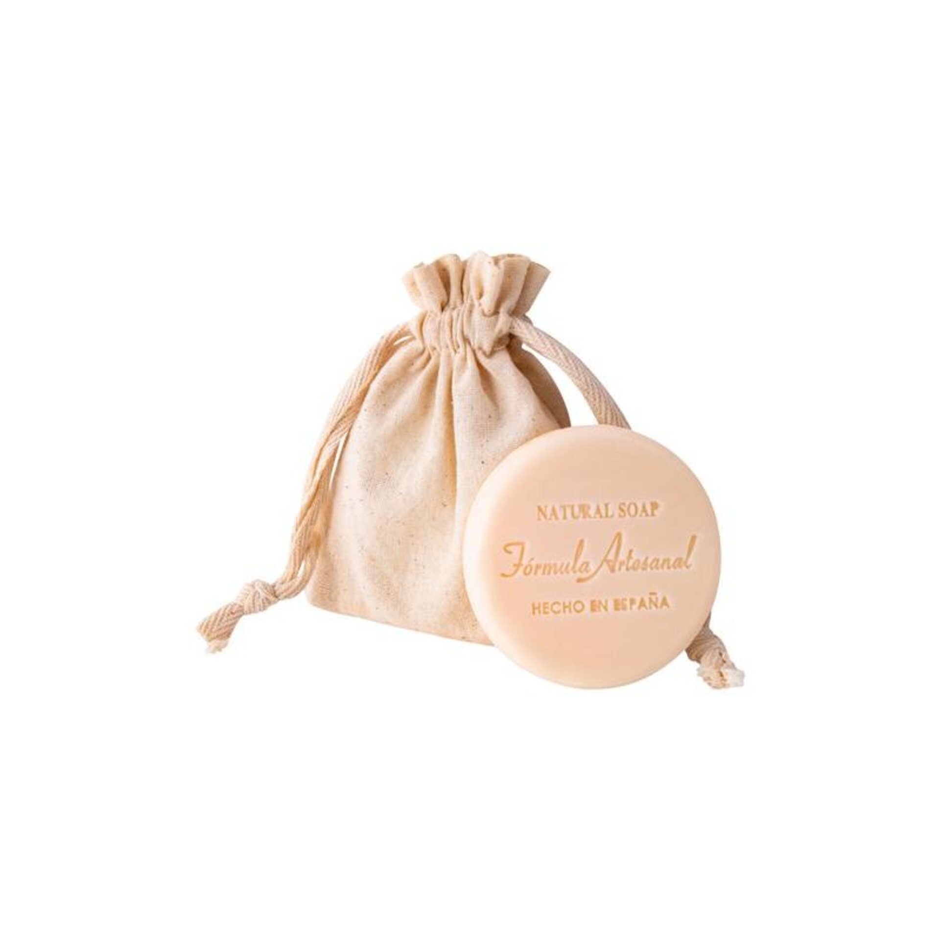 Jabón natural en bolsa de tela kraft - 1