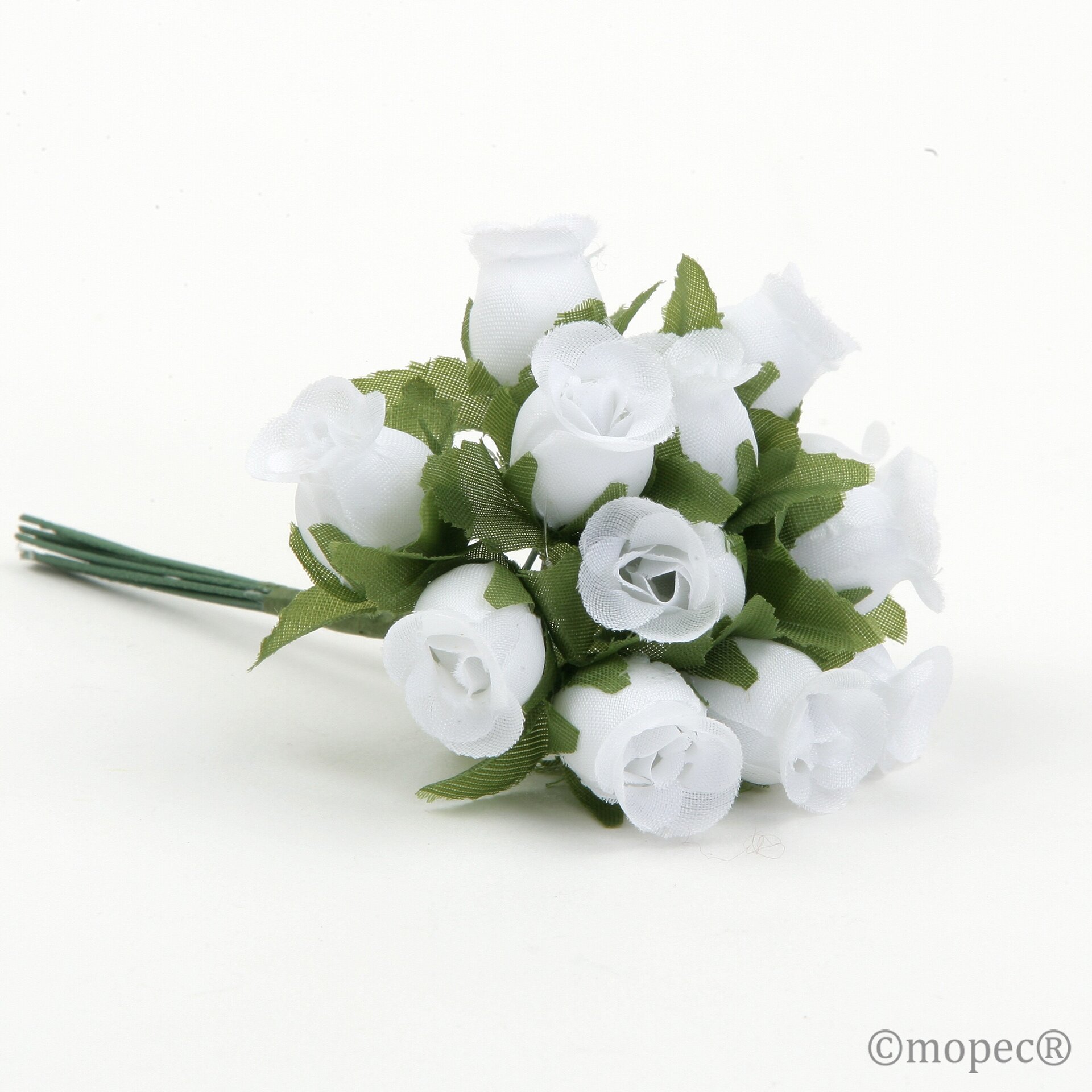 Ramito rosas blancas precio x pomo de 12, min.12 0,55€ - 1
