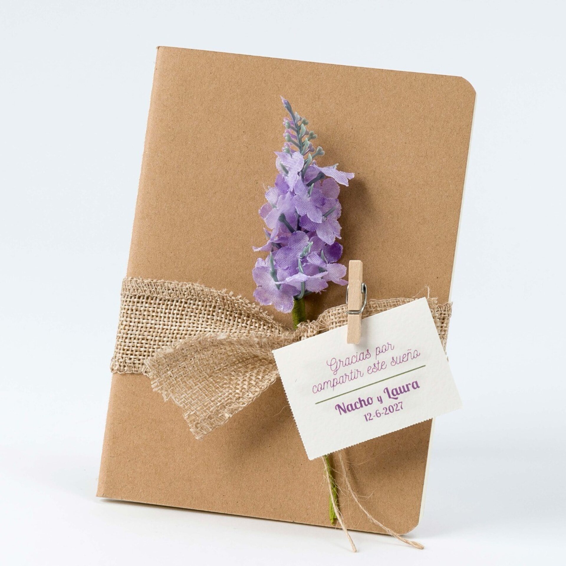 Libreta pequeña flor lavanda - 2