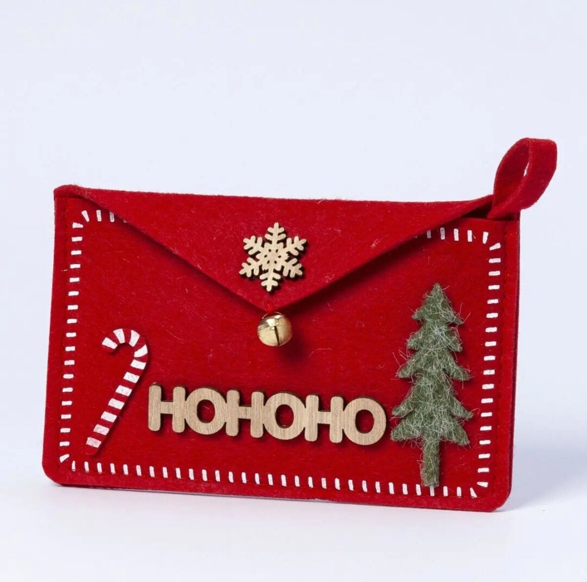 Sobre fieltro rojo letrero madera HOHOHO 2.60€  min.2 - 2