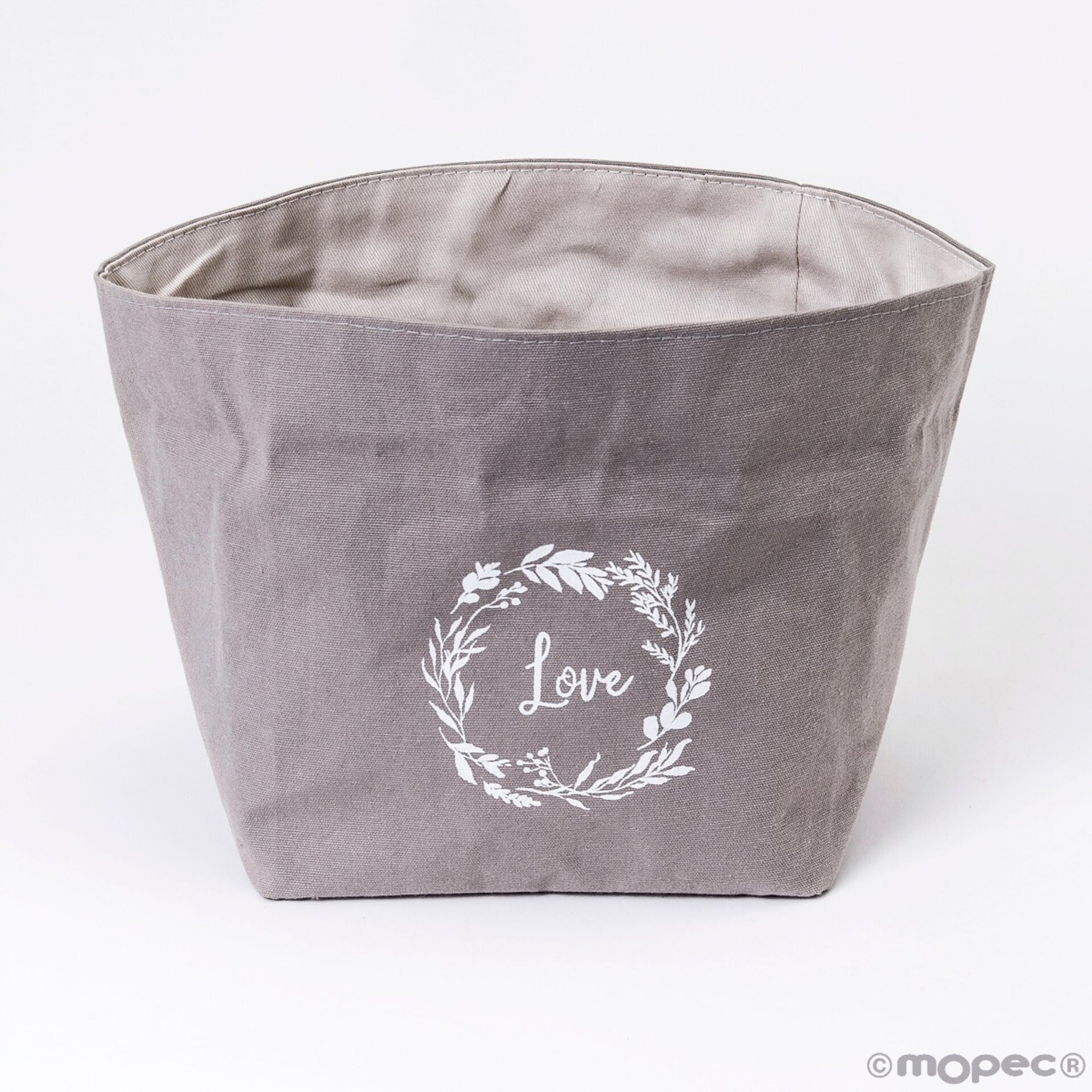 Panera de algodón gris Love - 2