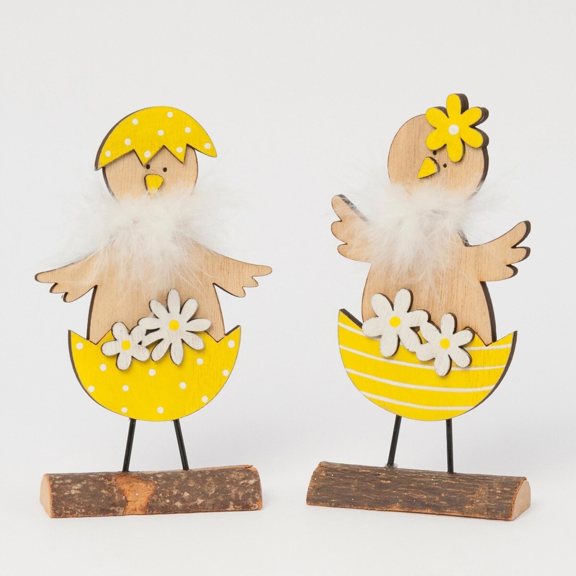Pollito madera base tronco 14,5x2,5x7,5 cm. surtido, min.2 3,40€ - 2