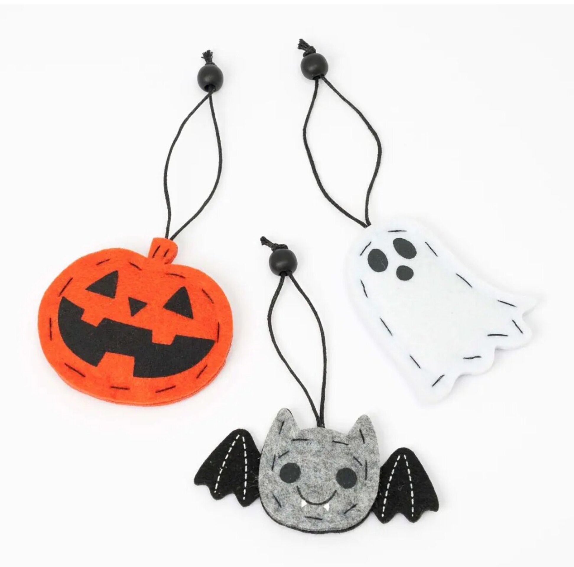 Colgante murciélago, fantasma y calabaza  surtido, min.6 - 1