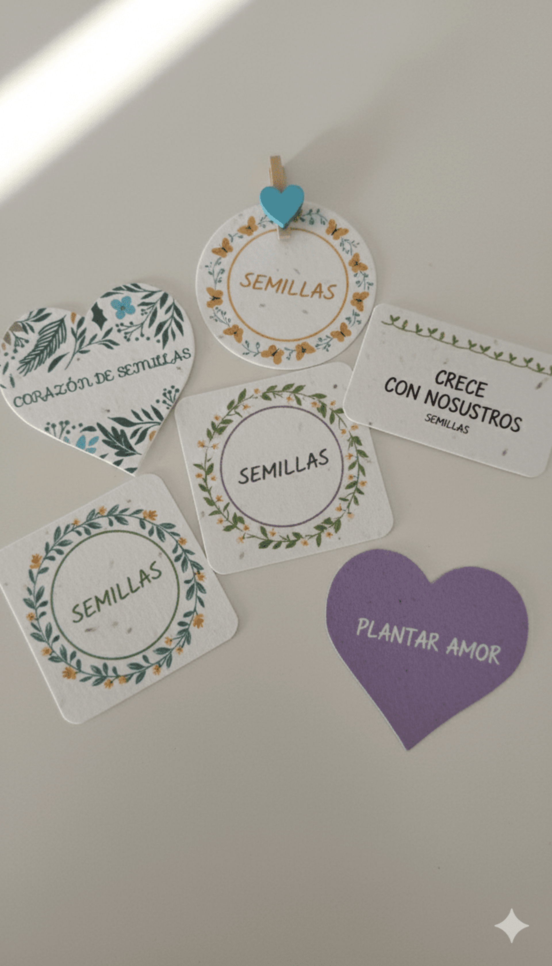 Papel de semillas 4x4 cm - 2