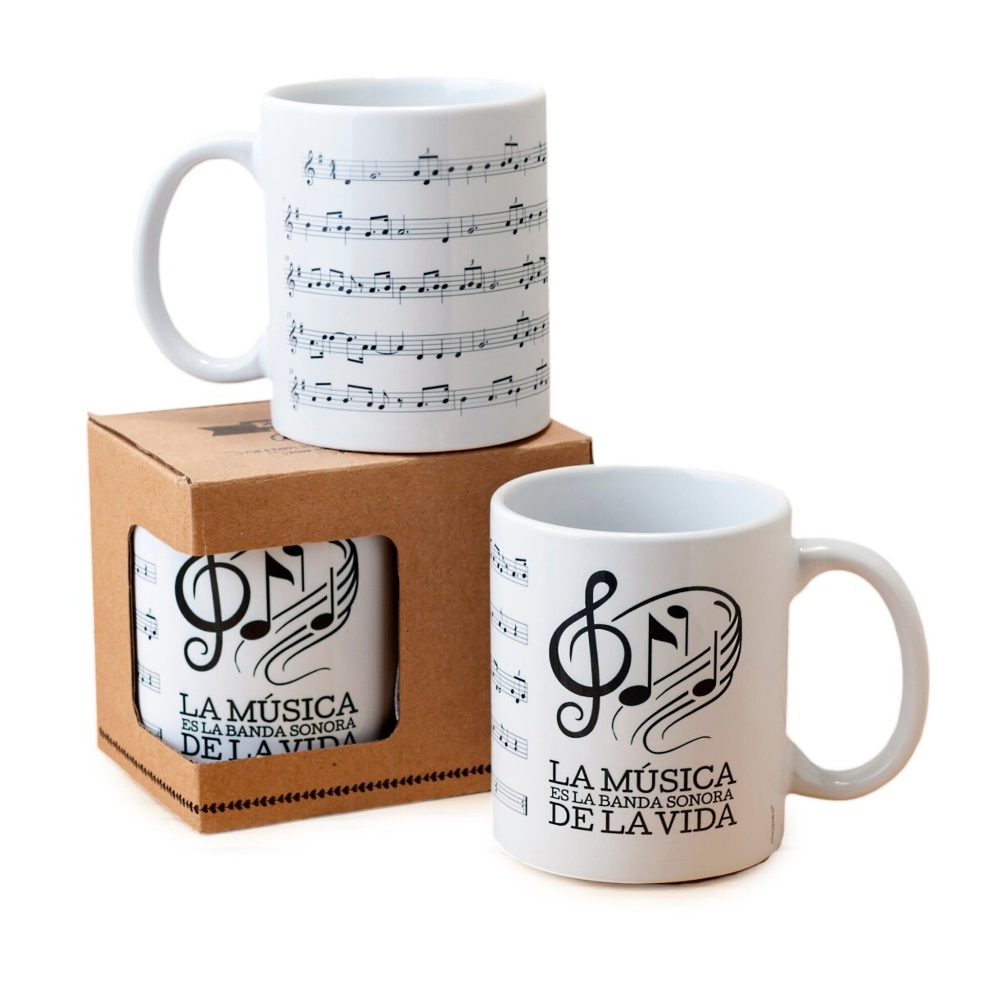 Taza cerámica Partitura musical en caja regalo - 1