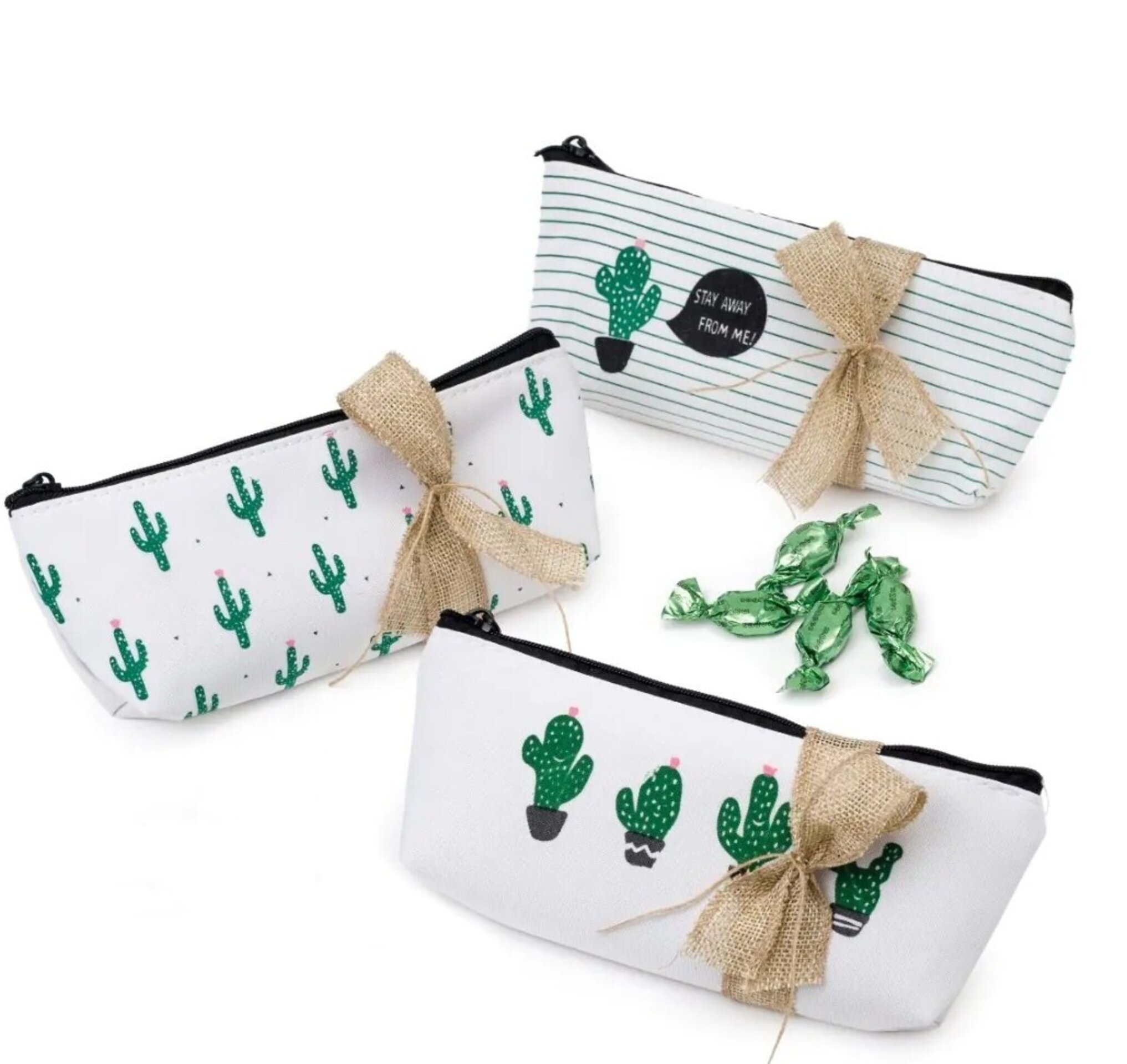 Neceser con 15 caramelos, diseño de cactus 3 uds - 1