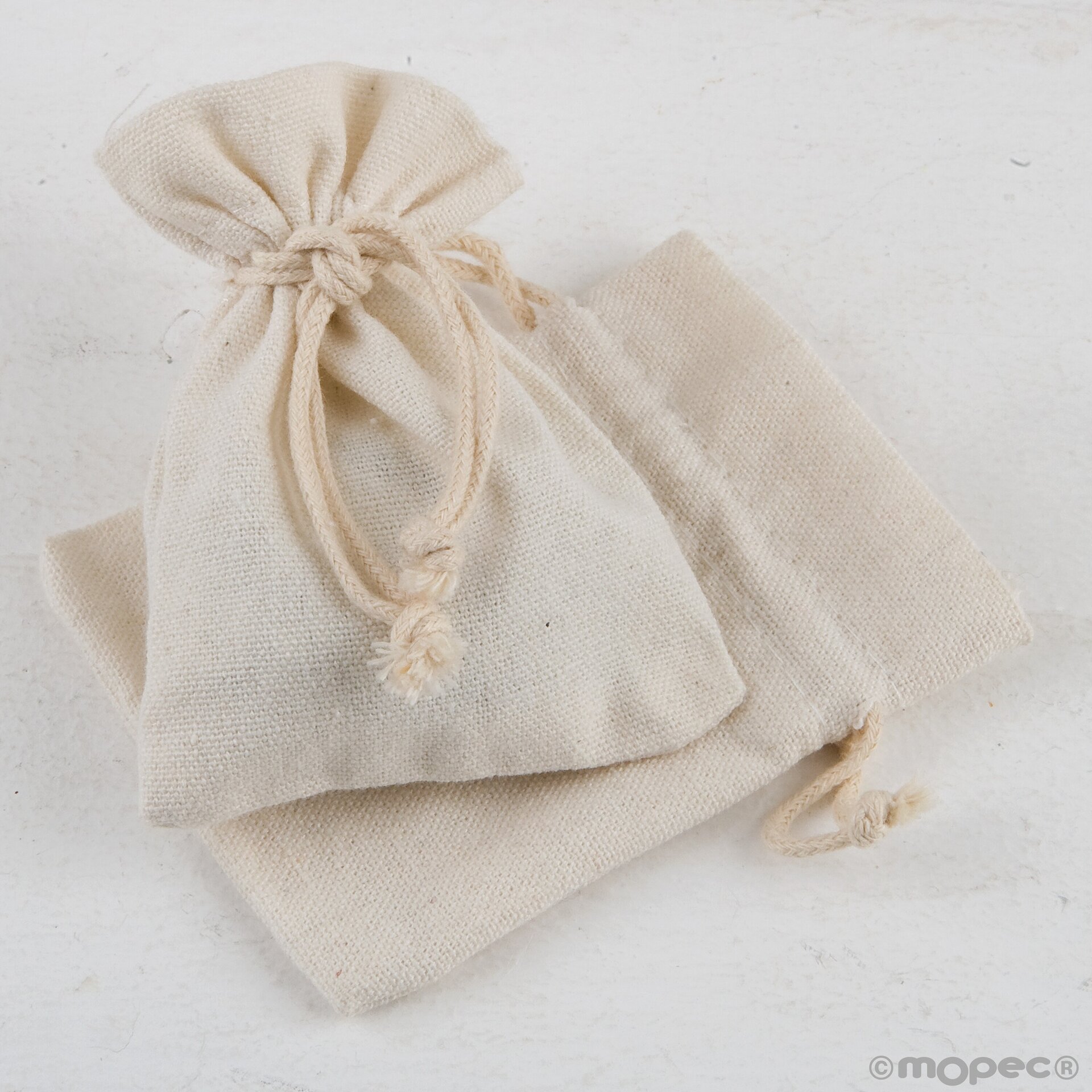 bolsa algodón marfil - 2