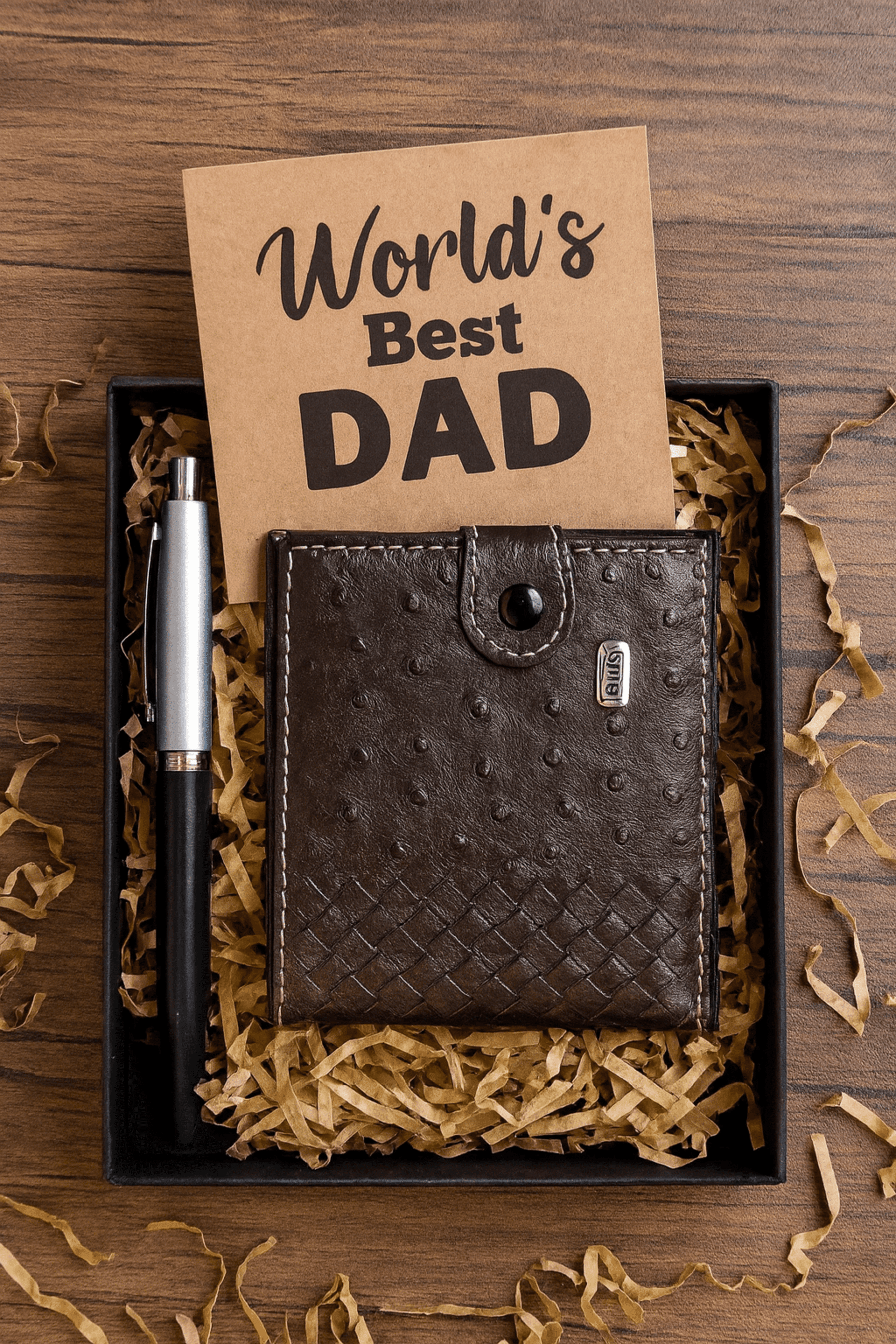 ESTUCHE CARTERA CABALLERO-BOLÍGRAFO SURTIDO - 1