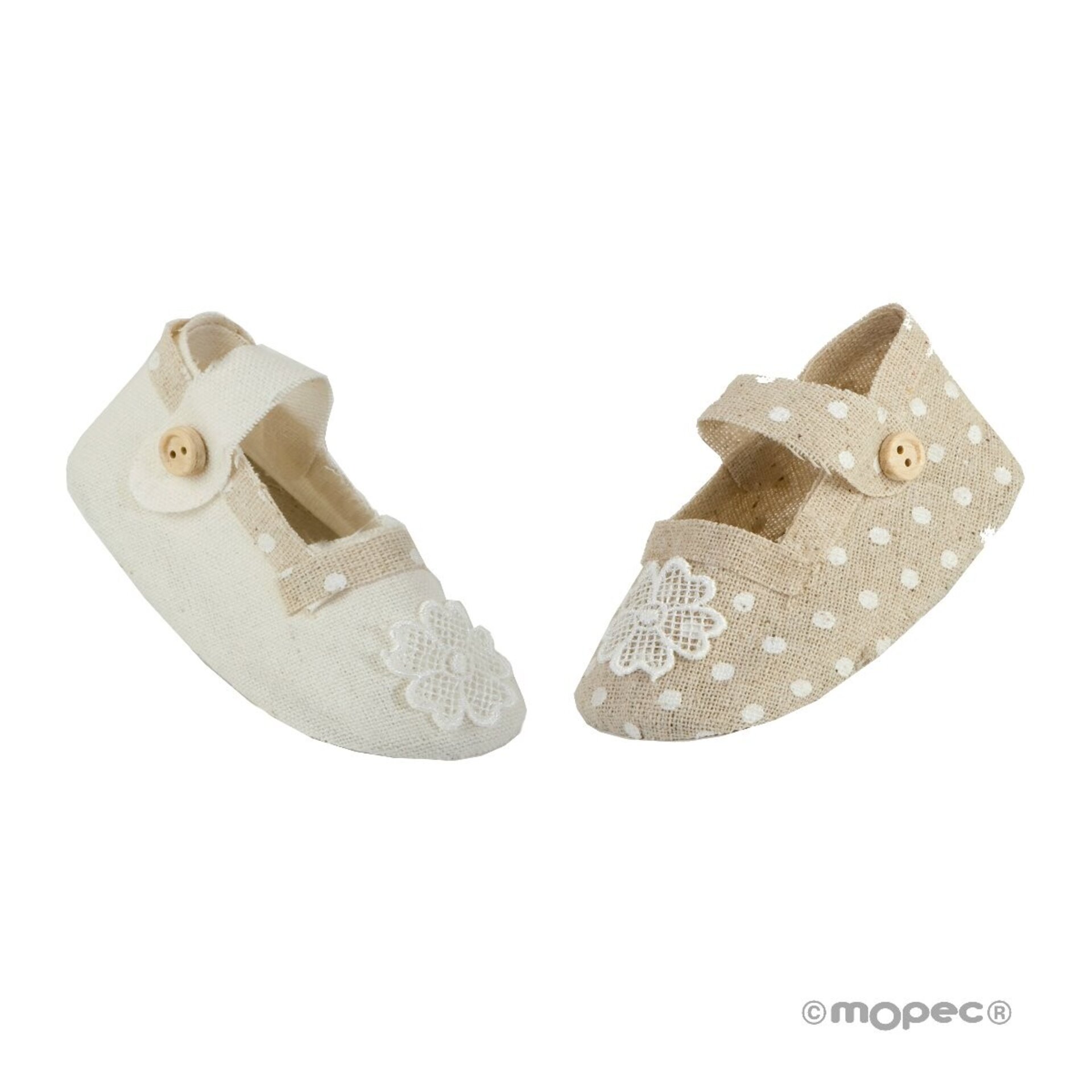 Merceditas color marfil y beige surtido min 12 precio ud 1,10€ - 1