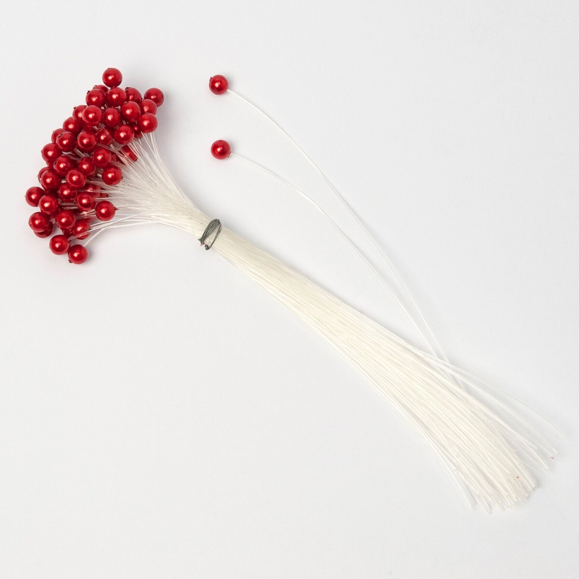 Pomo perlas rojas sueltas precio por pomo de 70 und.aprox. Min 2 0,20€ - 2