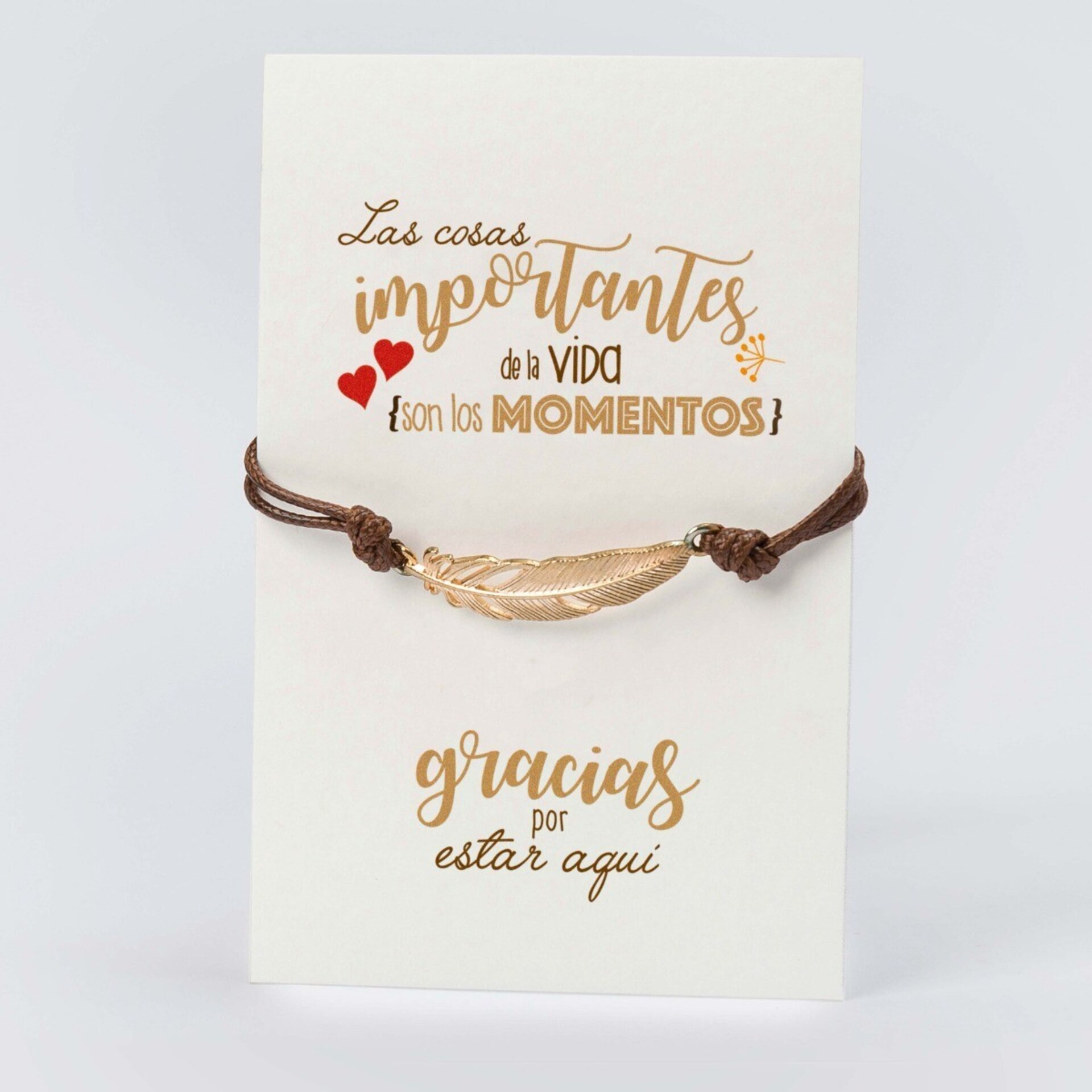Tarjetón personalizado "Las Cosas..." y pulsera pluma - 2