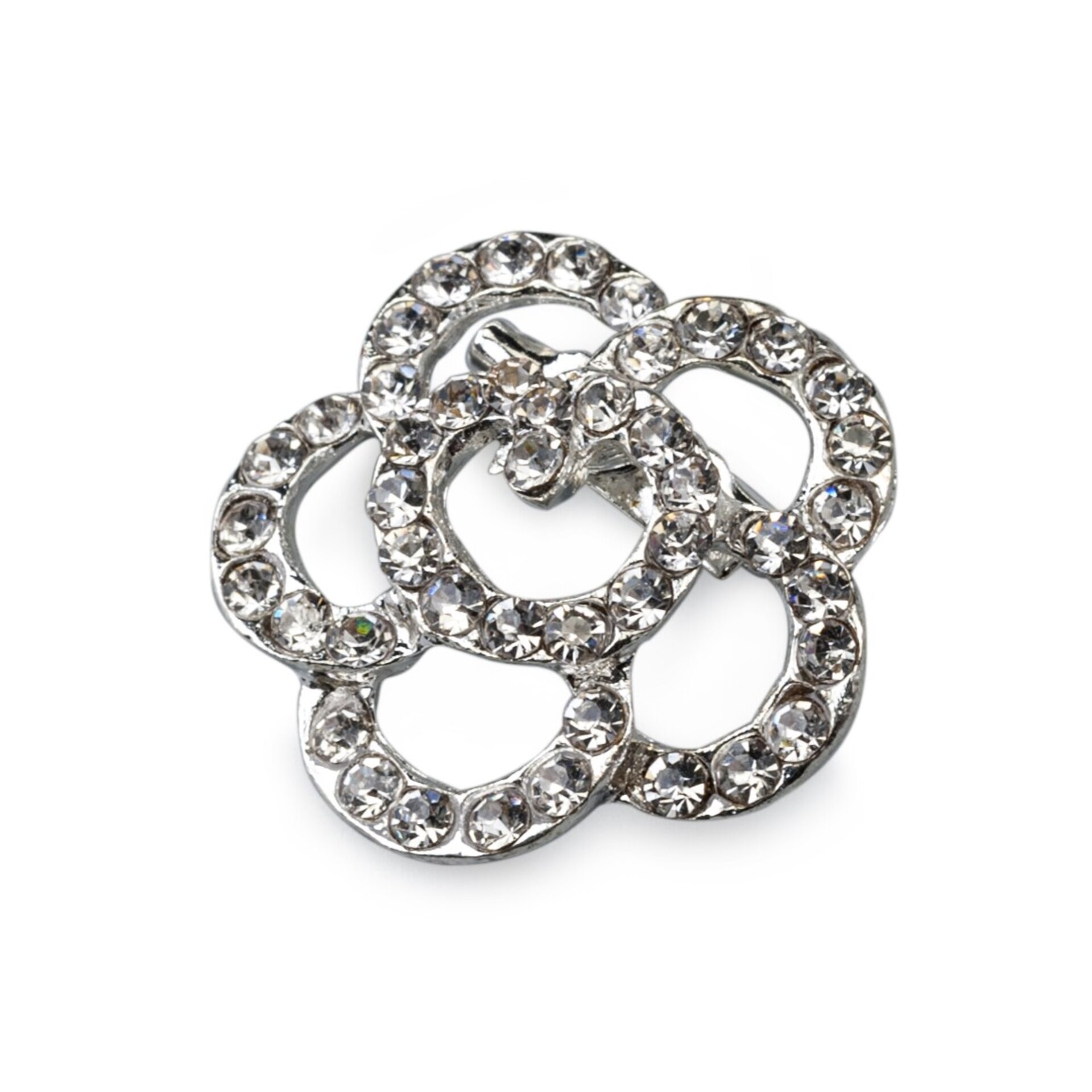 Broche flor diamantes 3cm min 12x1,60€ - 1