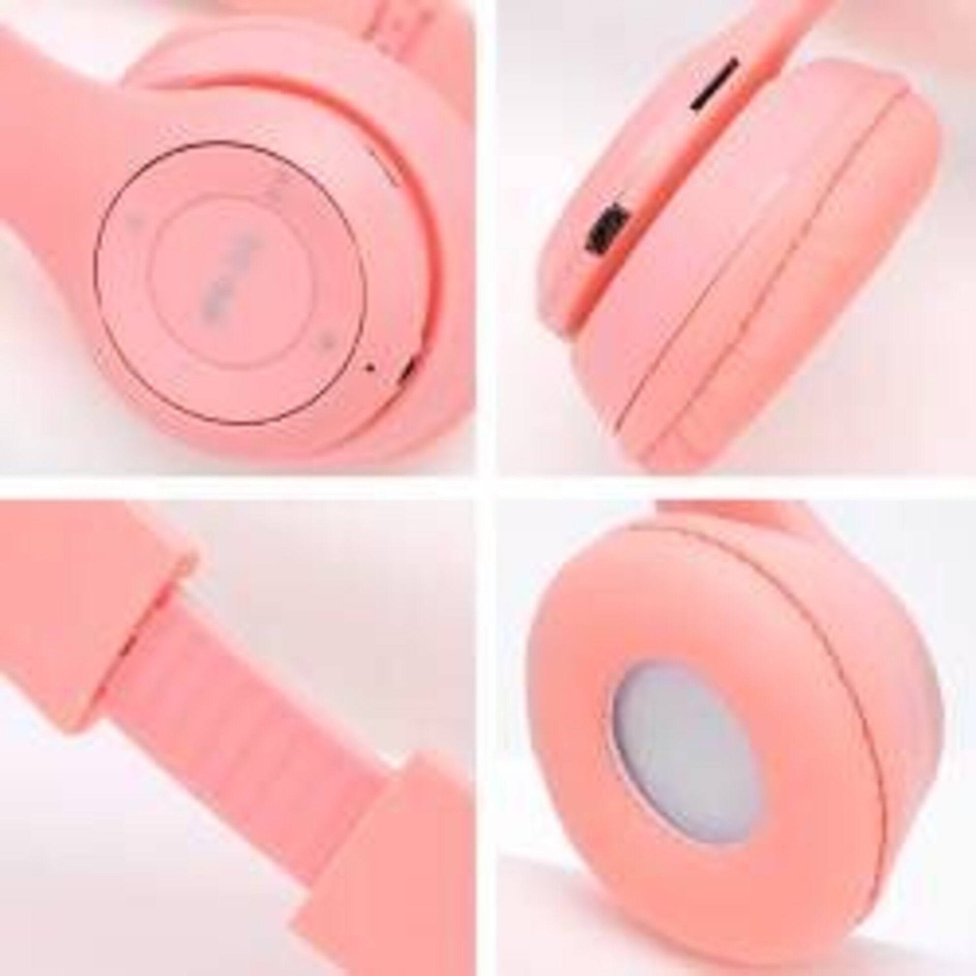 CASCOS AURICULARES INALÁMBRICOS ROSA+CAJA - 3
