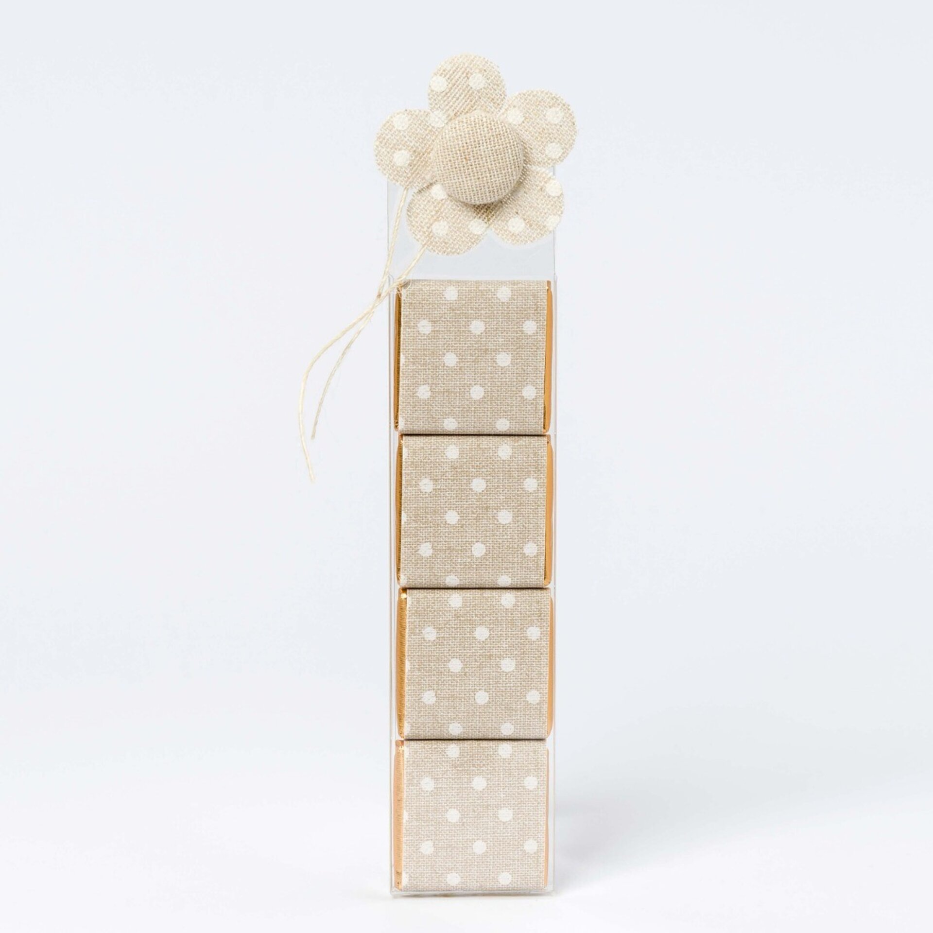Estuche 4 napolitanas flor* - 2