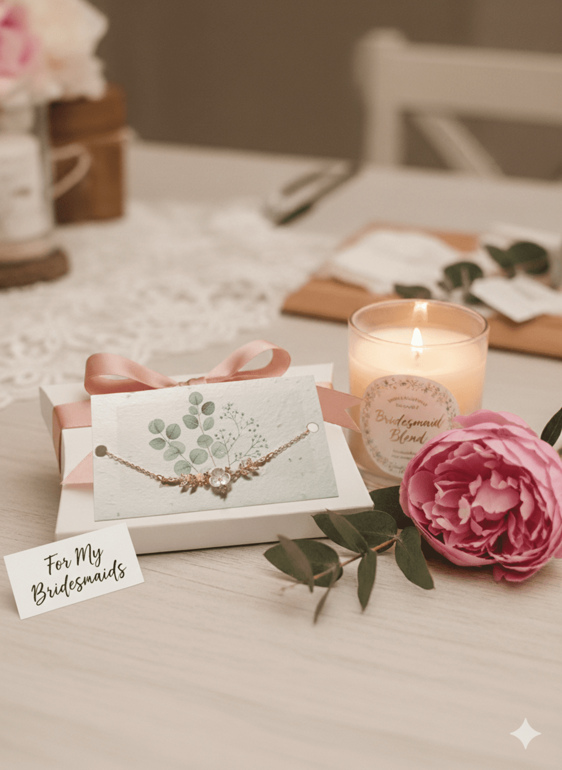 Pulsera con papel de semillas para damas y madrinas - 4