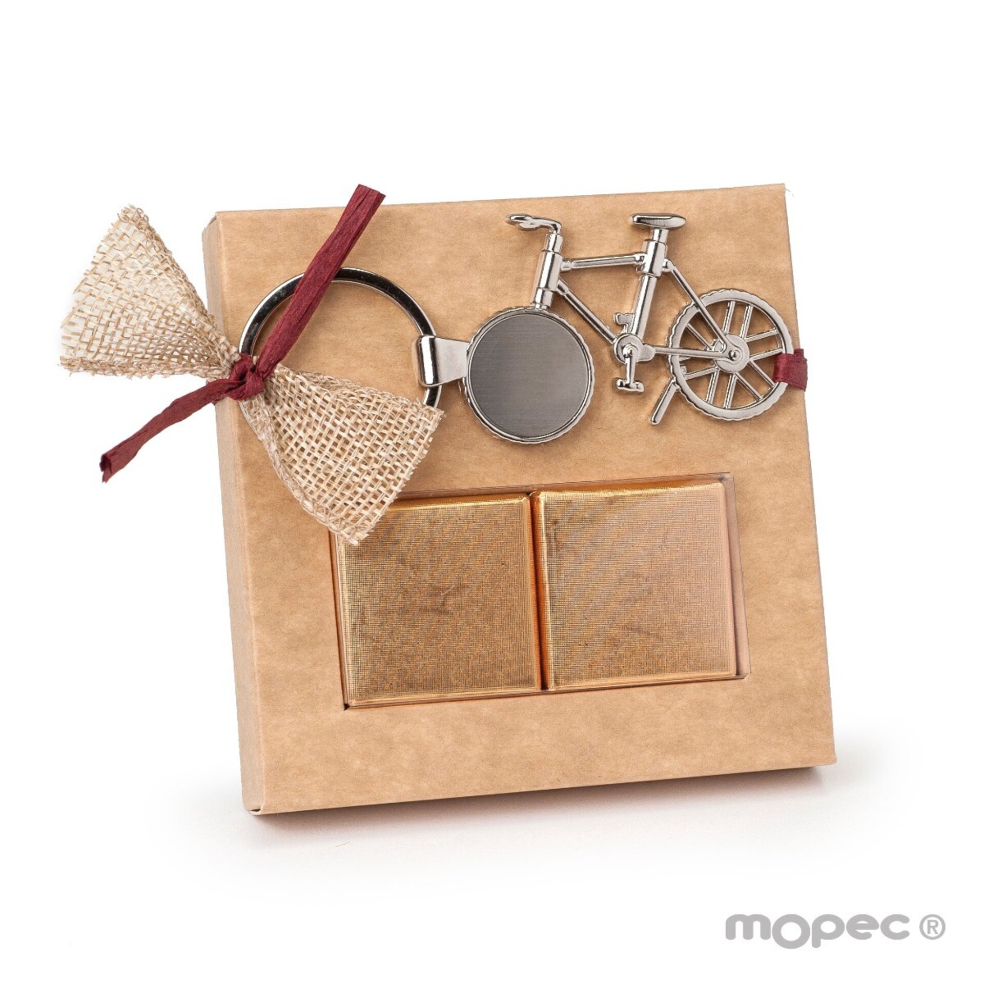 Llavero bicicleta metal 2 napolitanas 10x4,5cm - 2