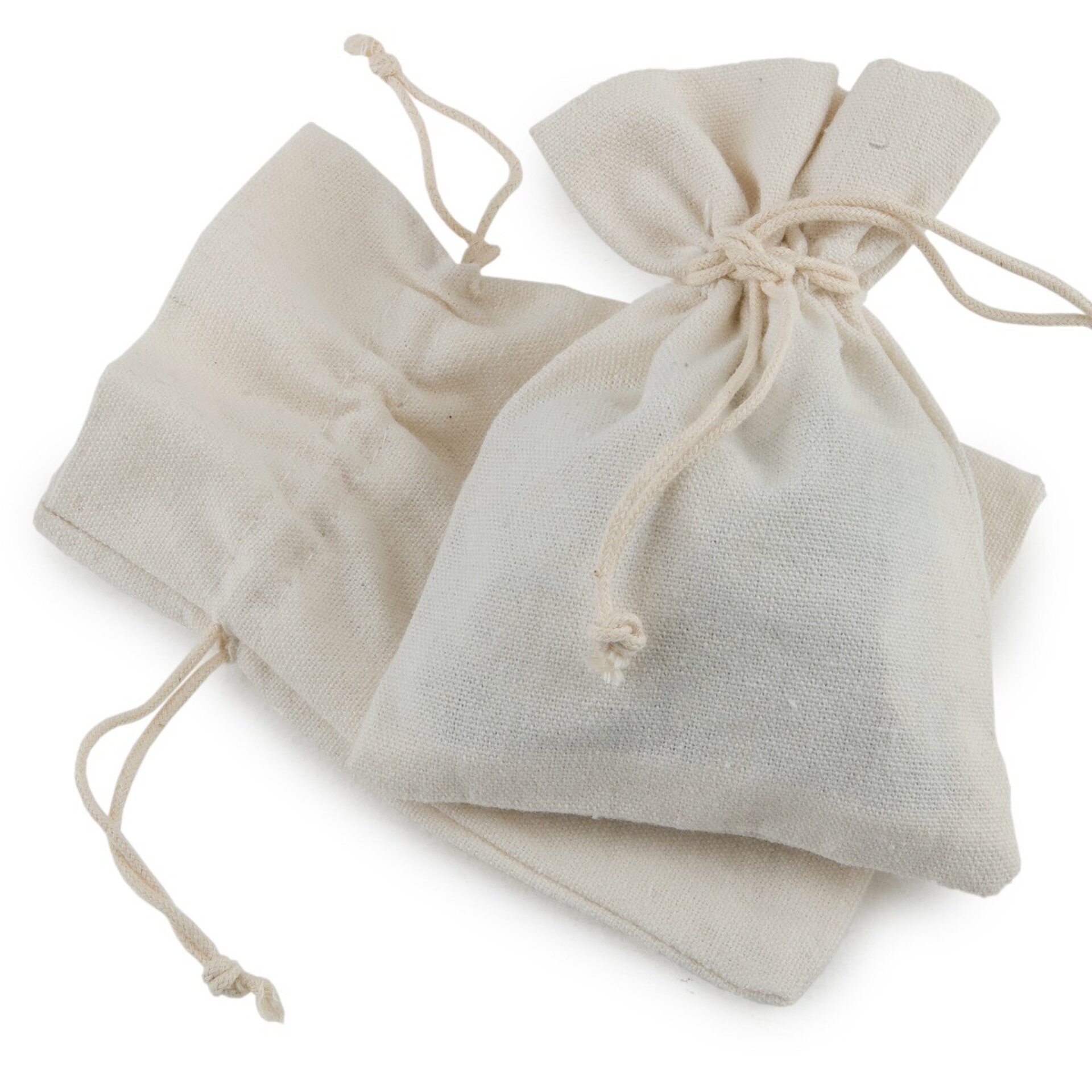 Bolsa algodón marfil 10x14cm. Min.12 0,95€ - 2