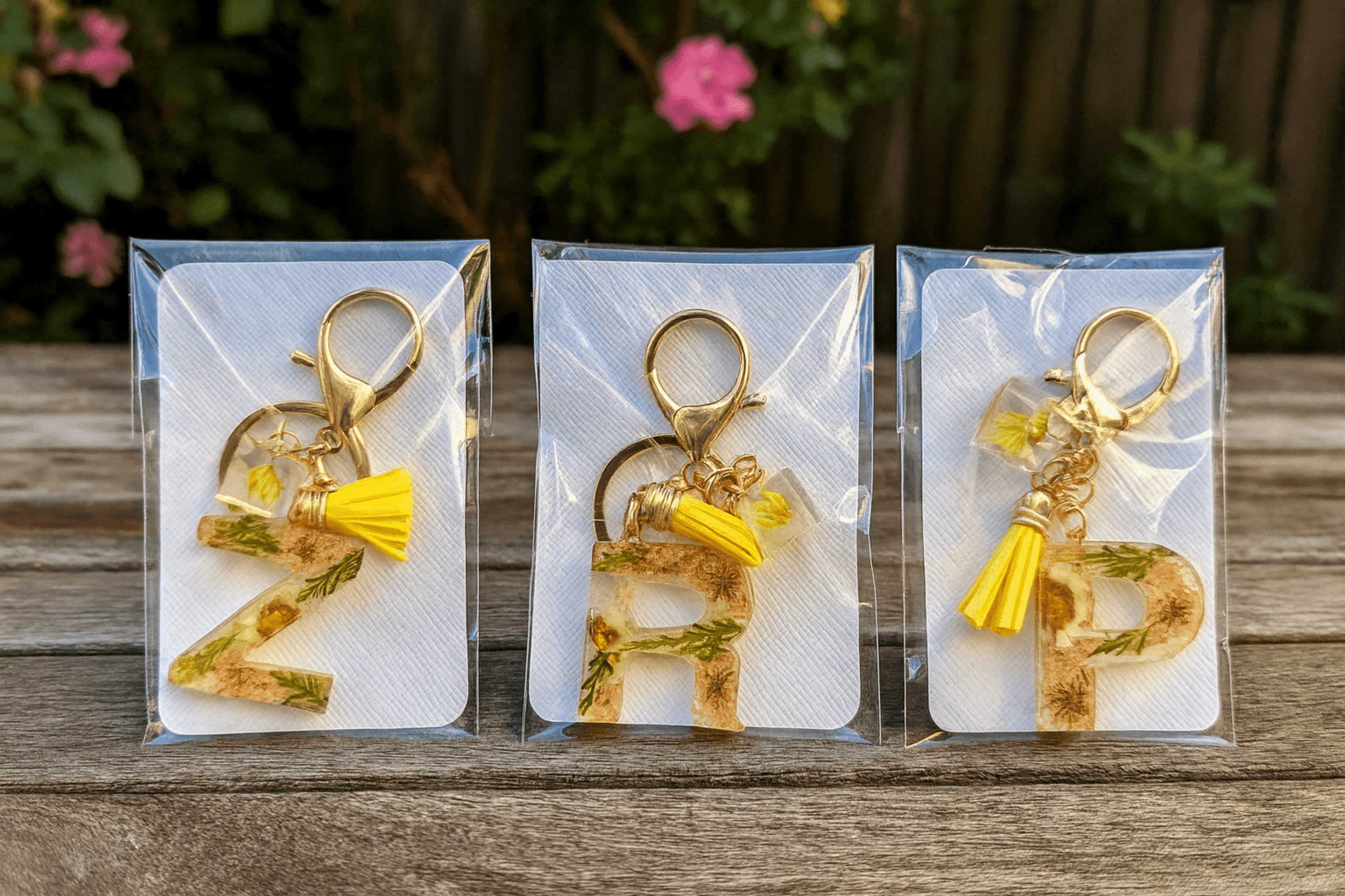 Llavero de resina Letras - 2