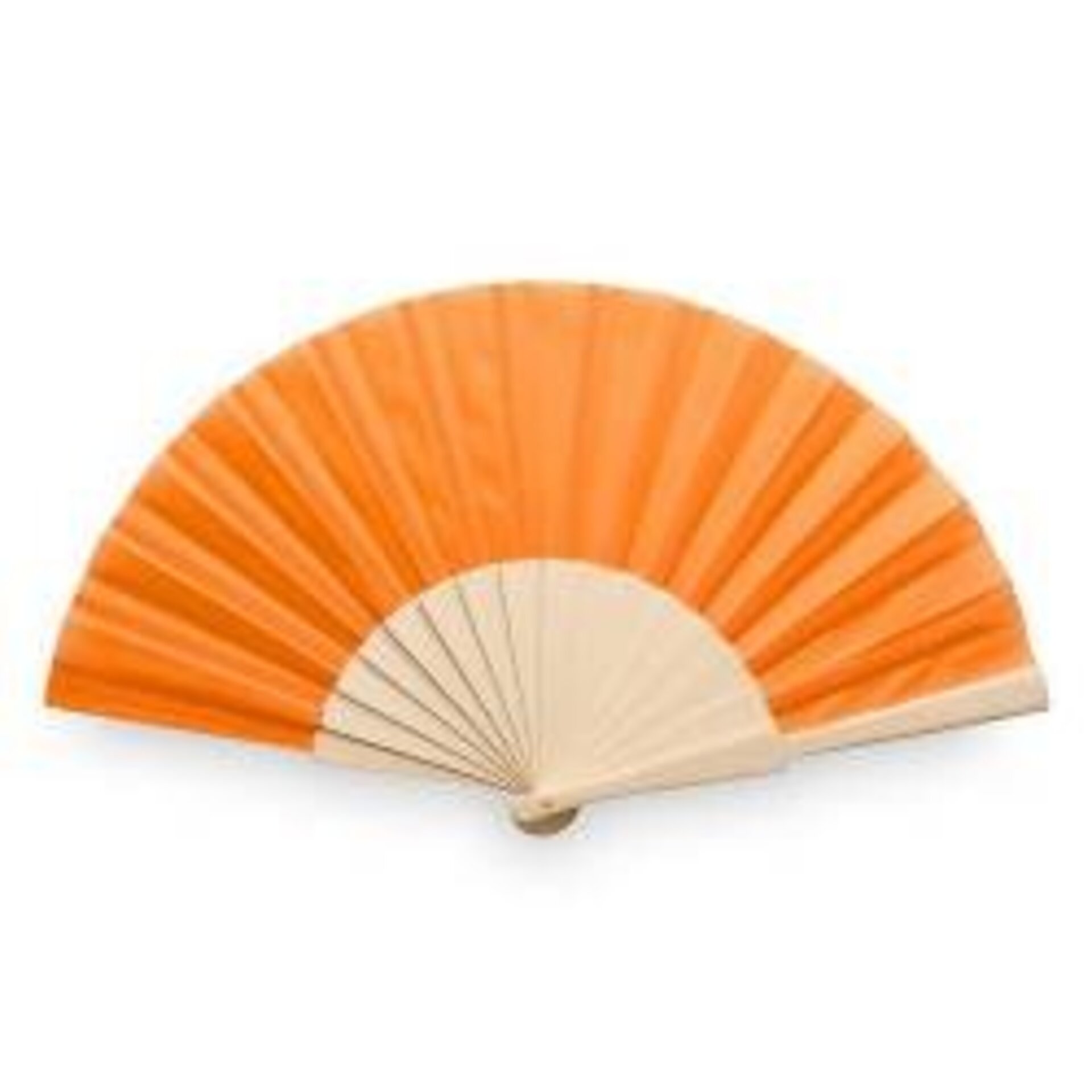 ABANICO DE TELA Y MADERA - 3