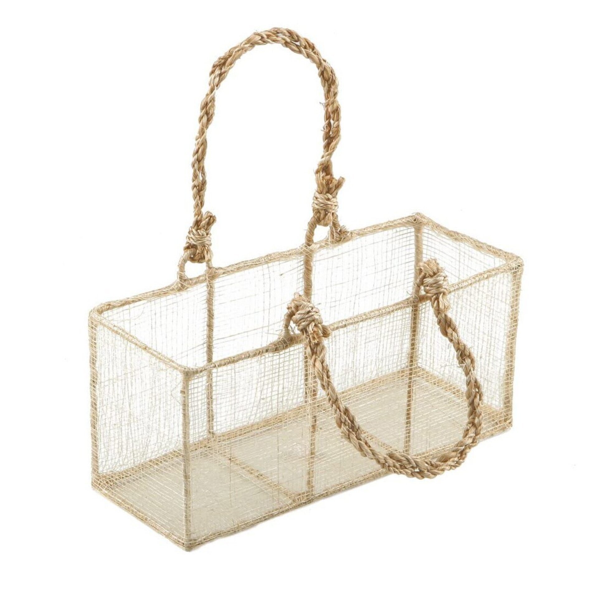 cesta rafia natural 20x9x7,5cm - 2