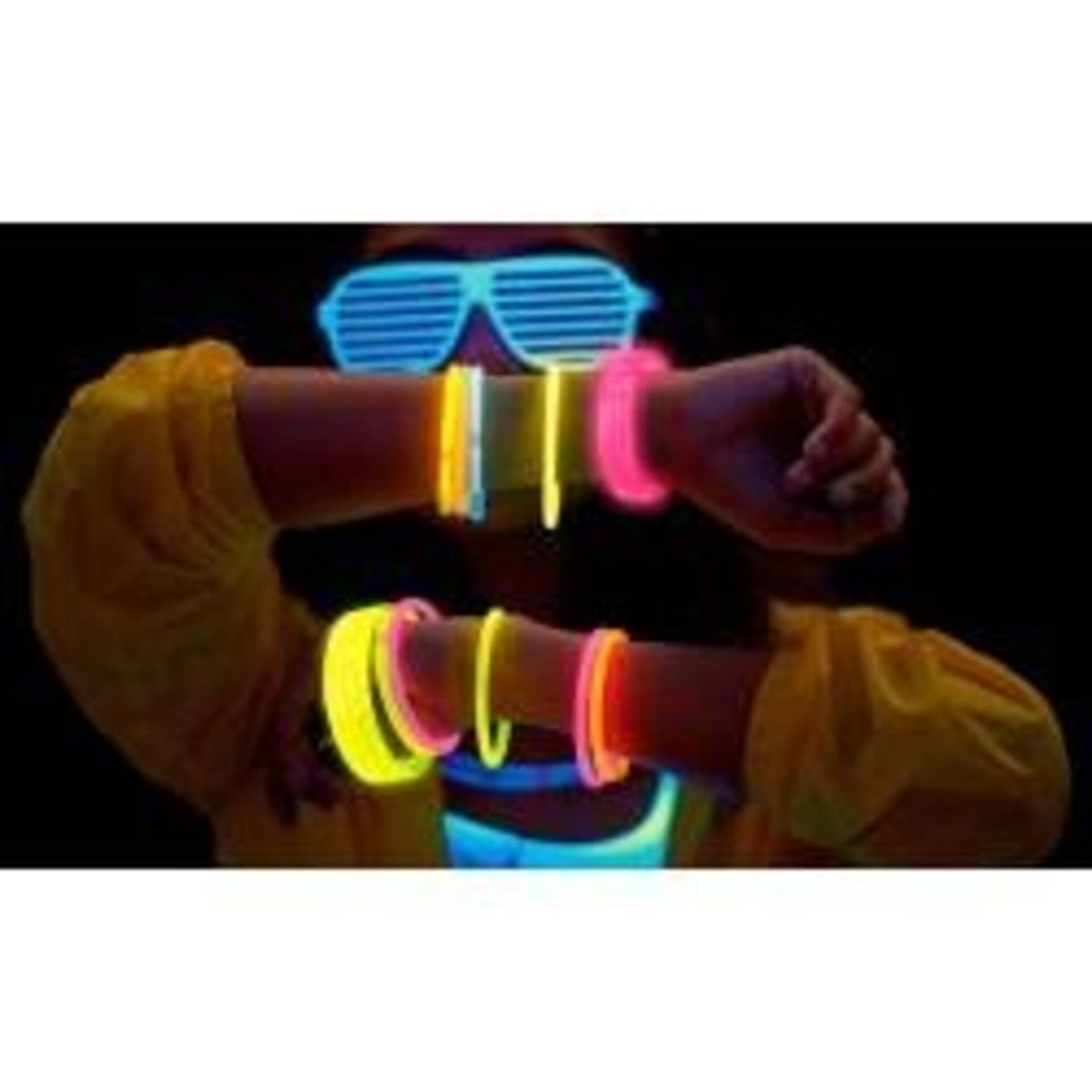 PACK 120 PULSERAS FLUORESCENTE - 2