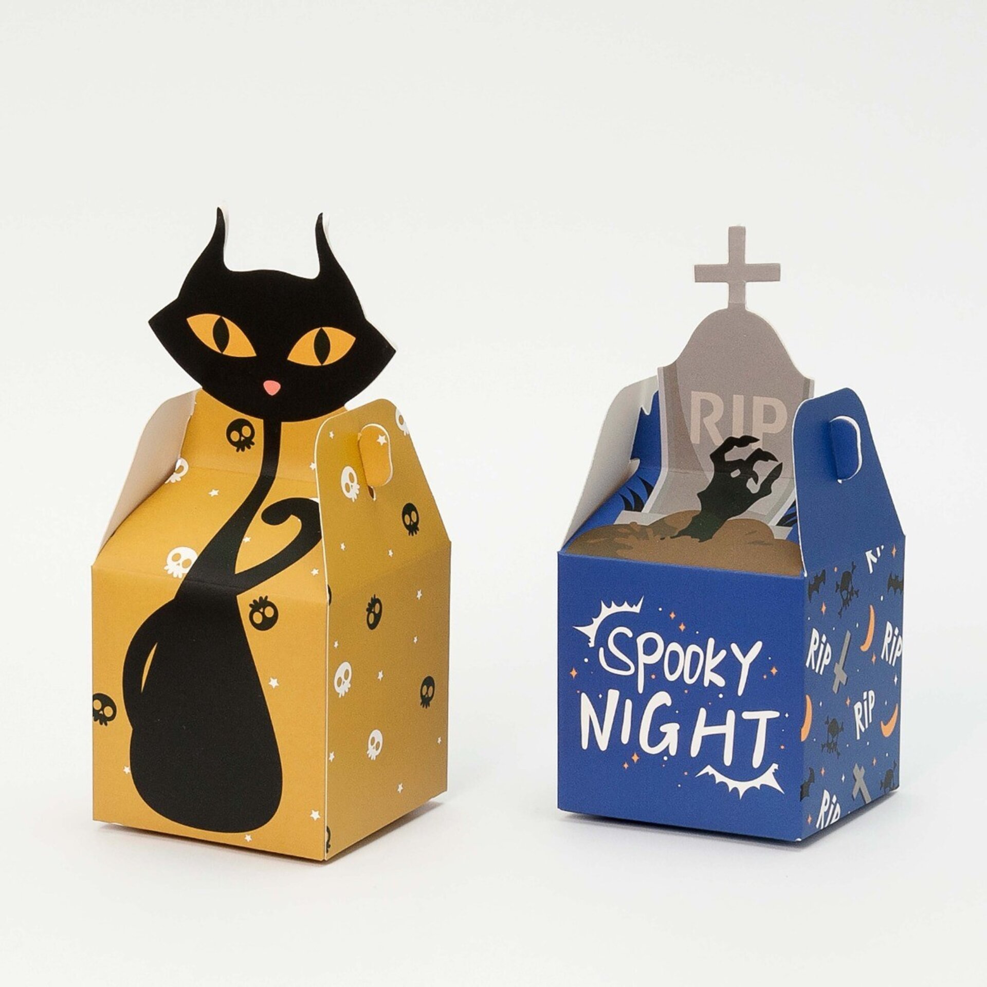 Cajita 8x19x8cm. halloween 4 modelos stdo., min.12 0,65€ - 2