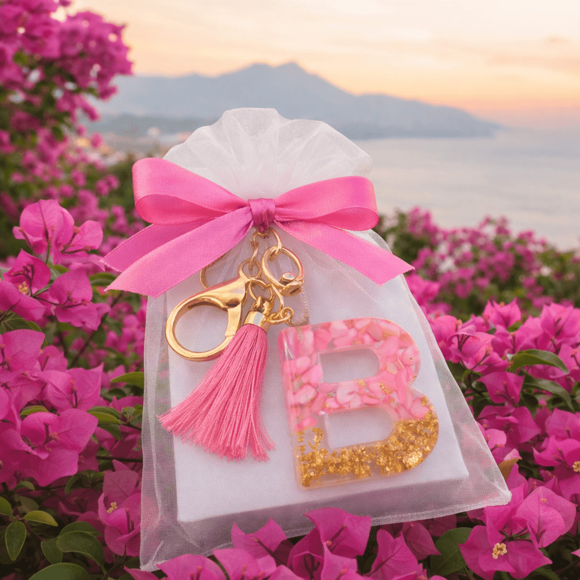 Llavero de resina Letras - 1