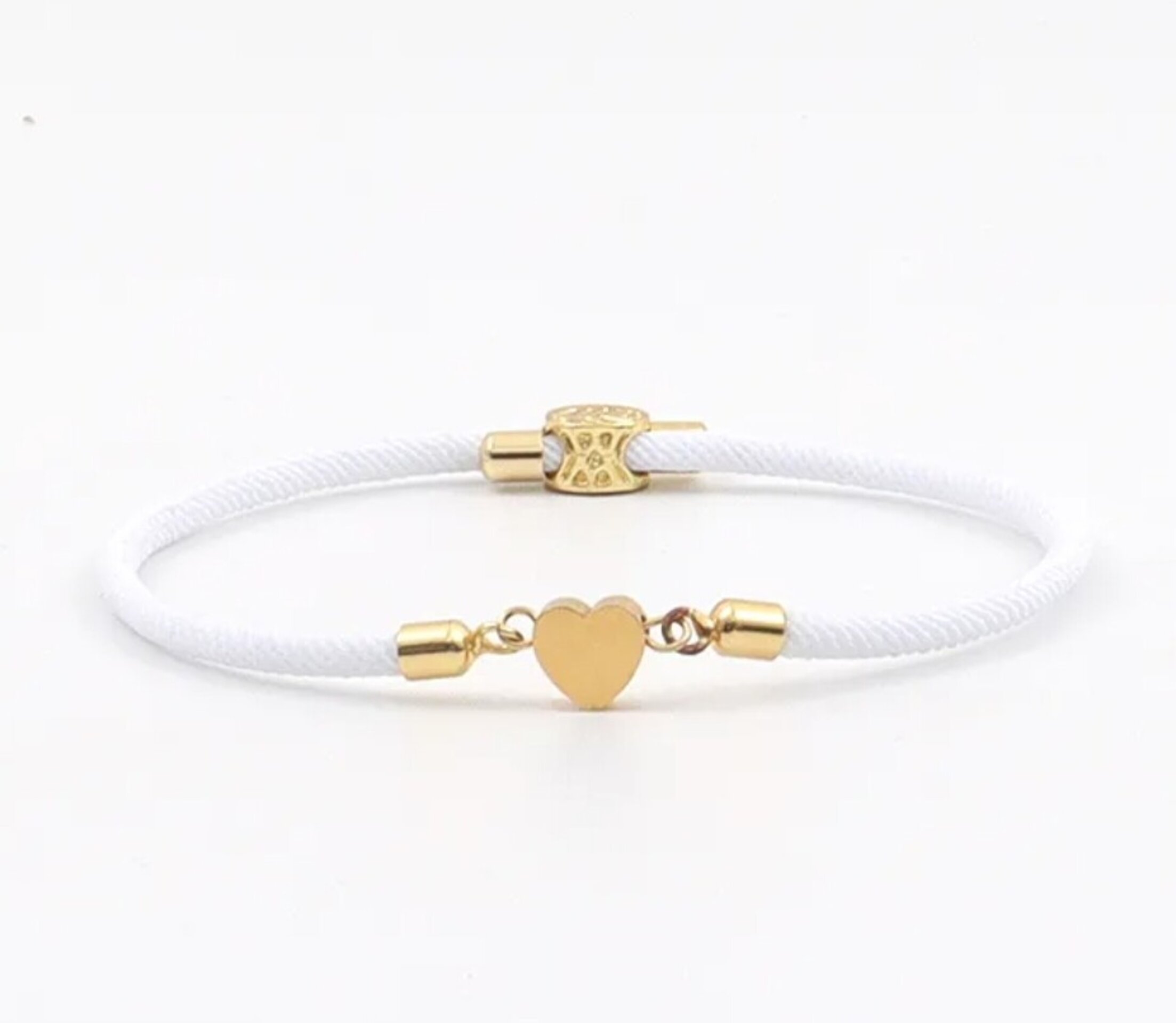 Pulsera con corazón y charm 4 colores - 5