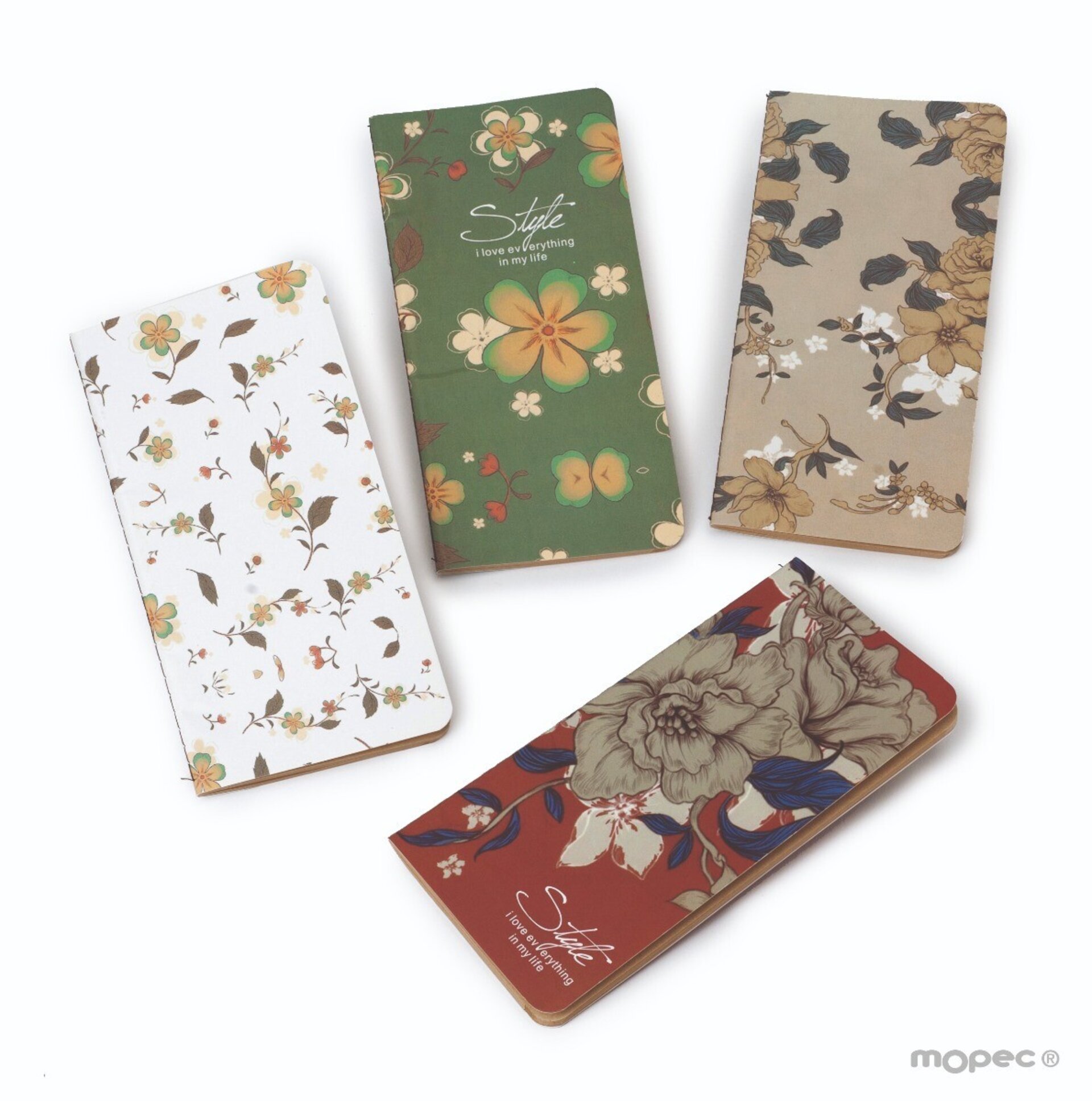 Libretas flores para bodas 9x17cm mínimo 4 - 1