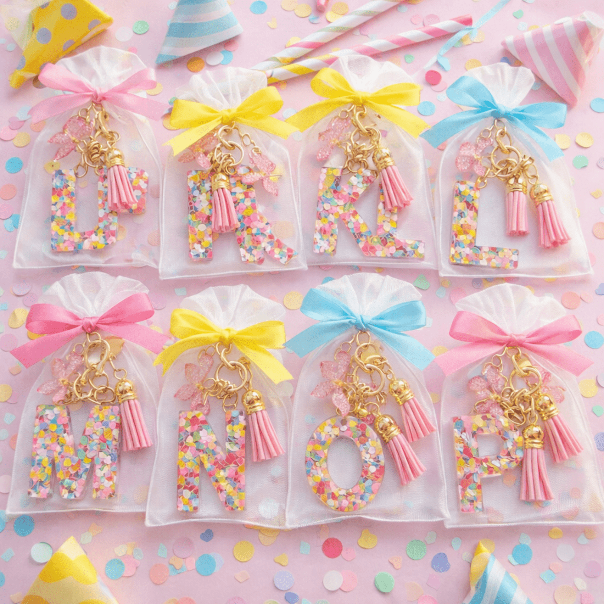 Llavero de resina Letras - 1