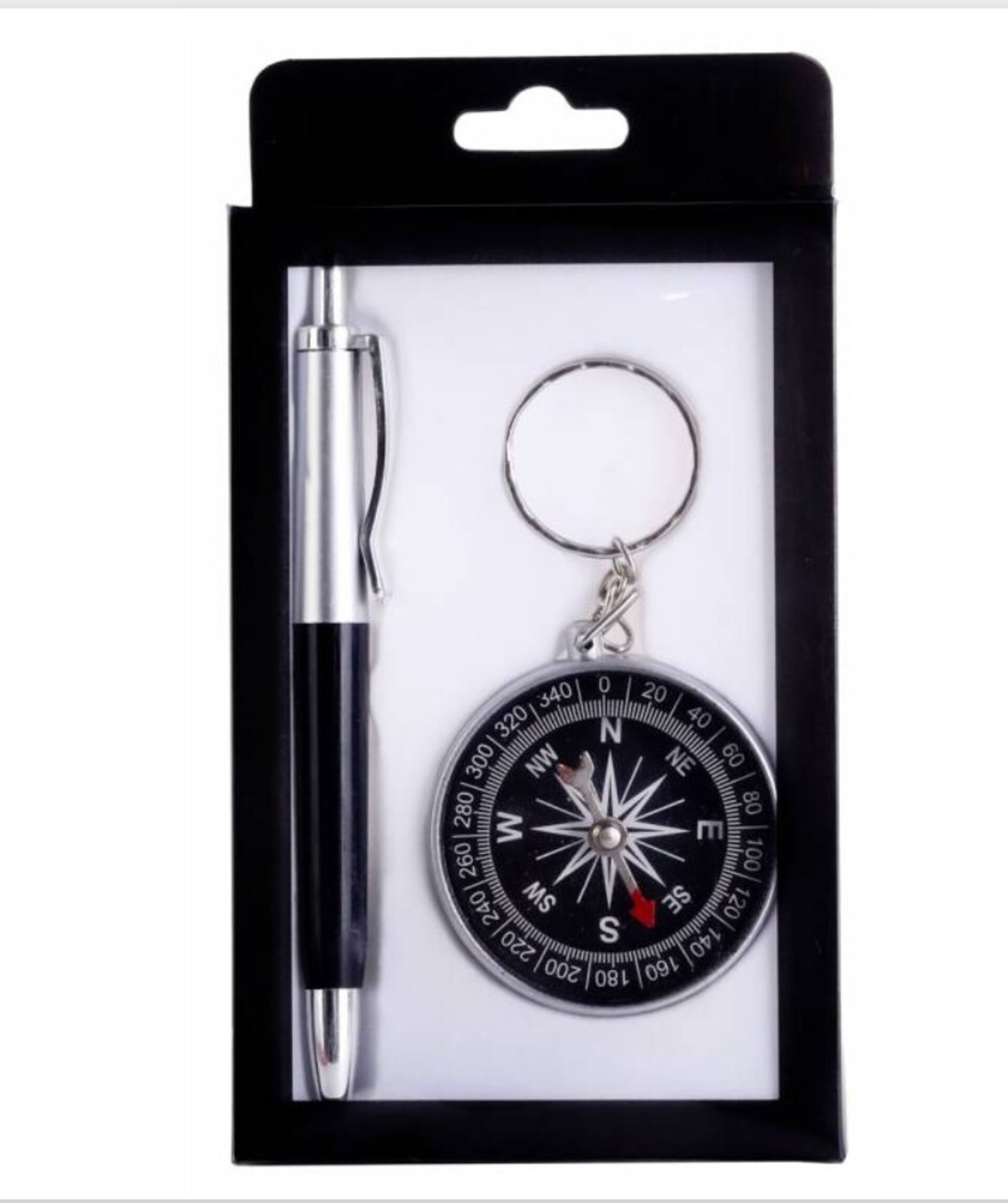 BOLÍGRAFO + BRÚJULA EN CAJA PVC - 2