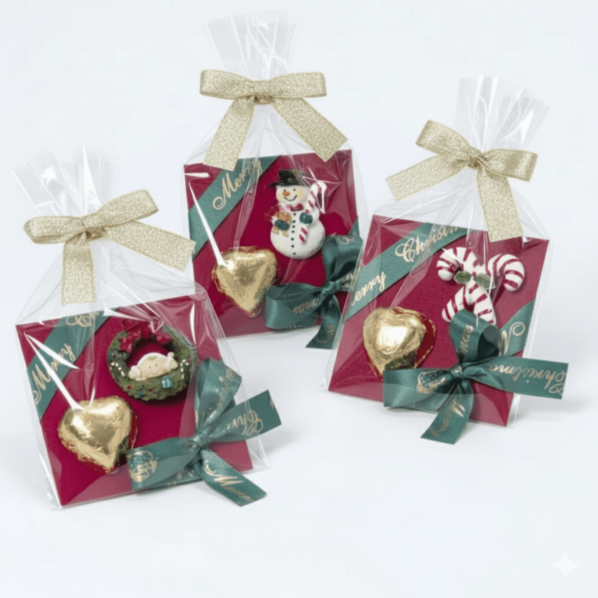 Imán Pit & Pita con 1 cora-choc y cinta navideña min 6 -3€ ud - 4