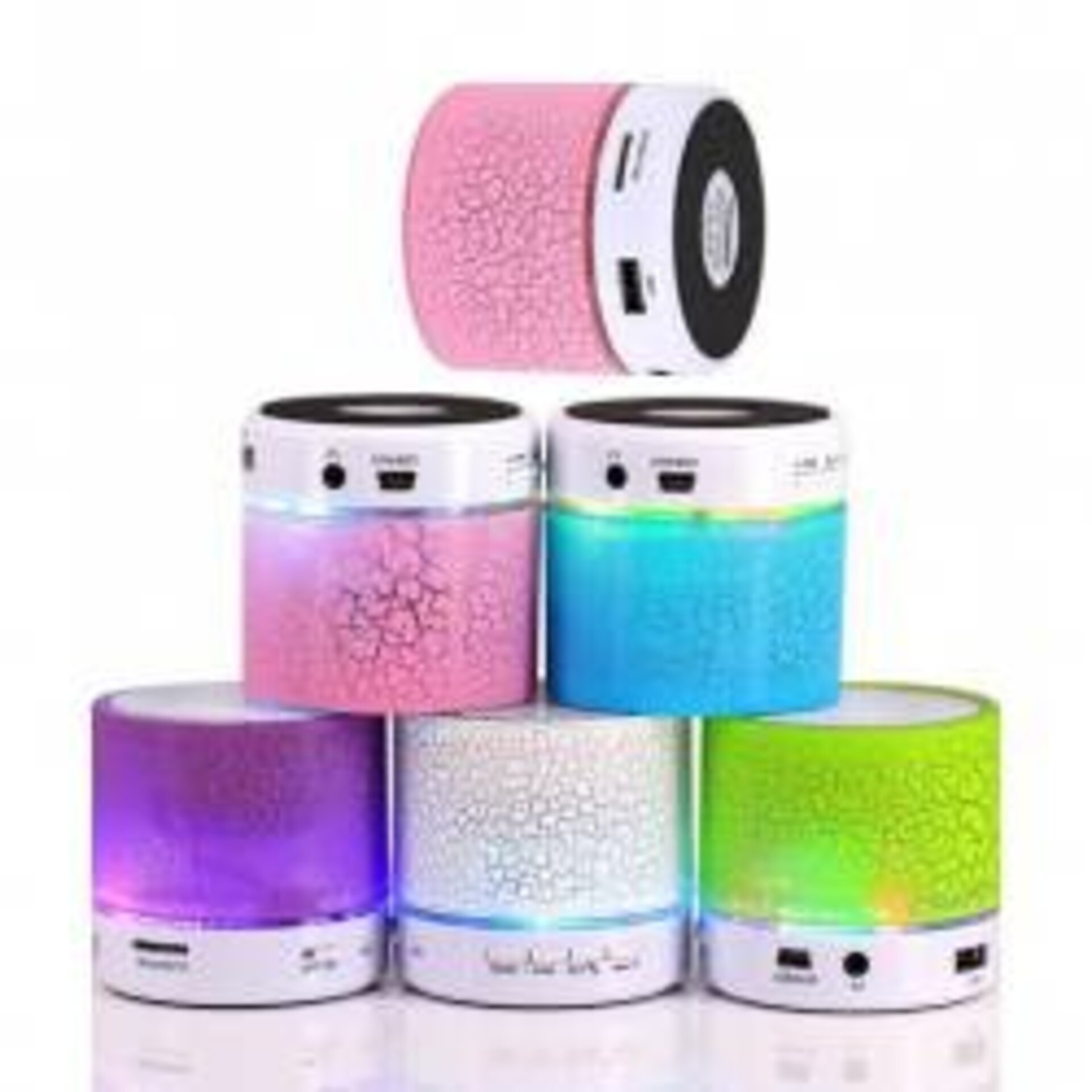 MINI ALTAVOZ BLUETOOTH CON LUZ LED+RADIO+USB - 1