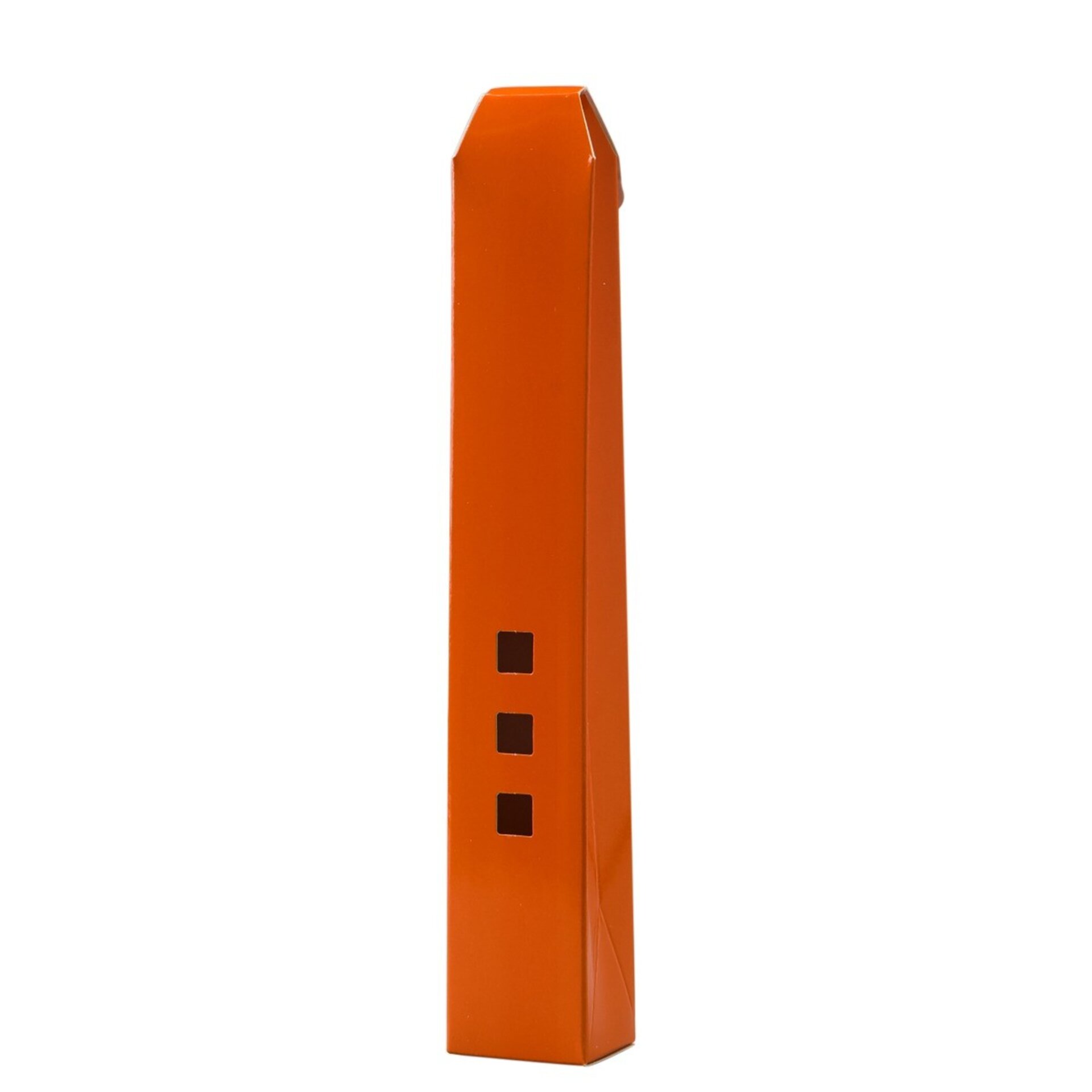Estuche 3ventanas naranja 19x3x2,5cm. Min.25 0,65€ - 2