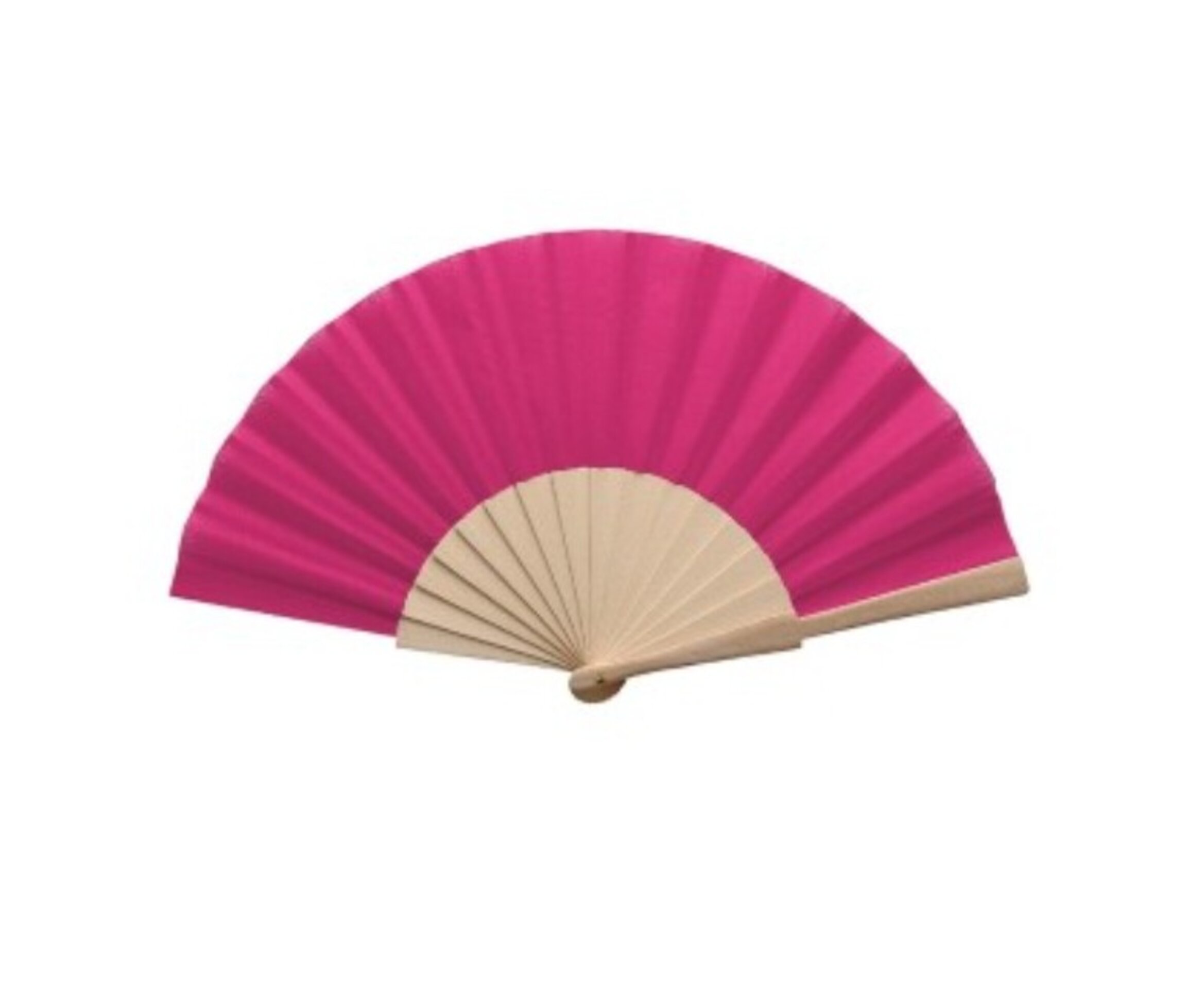 Abanico fucsia de madera - 2