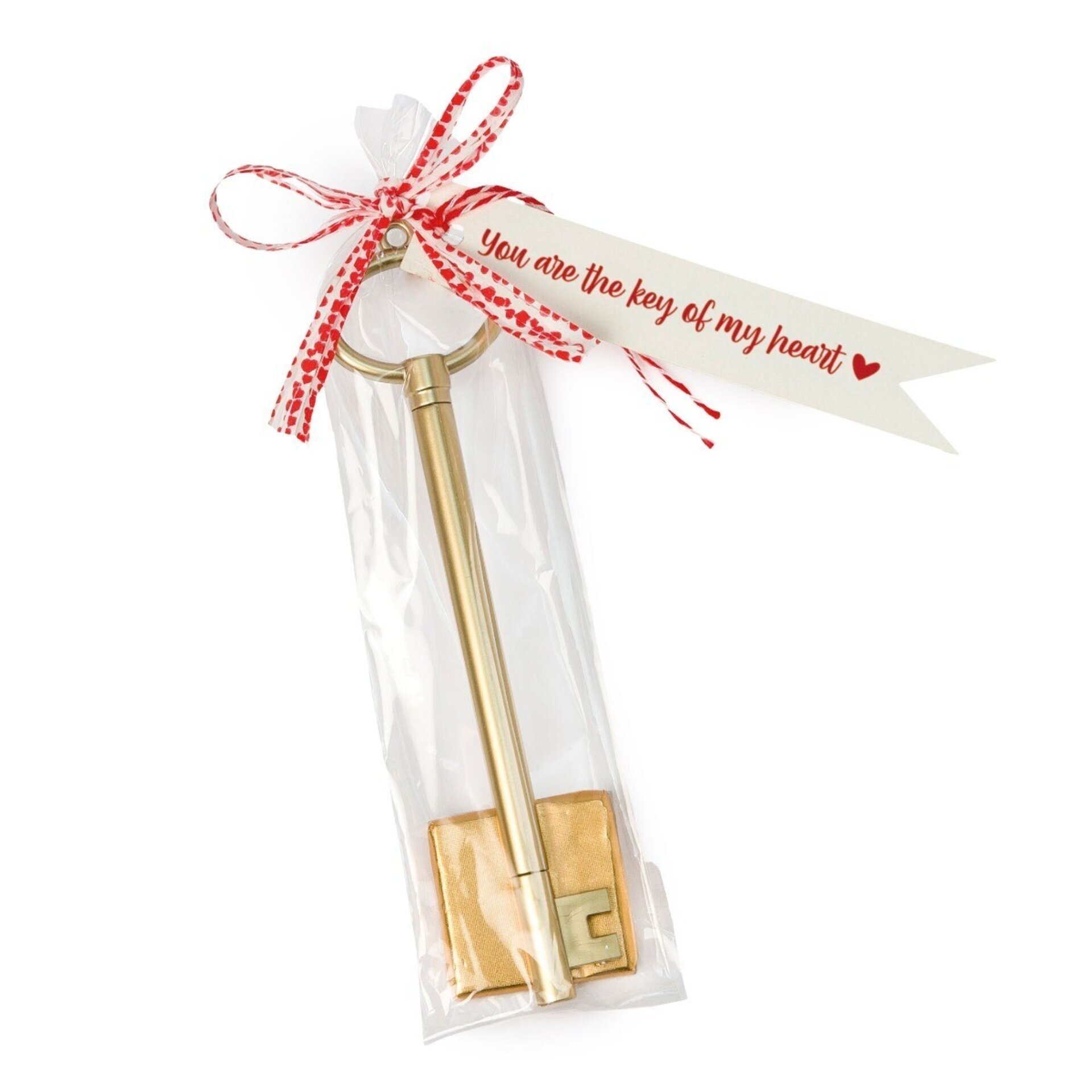 Rotulador llave dorada con tarjeta love y 1 napolitana - 1