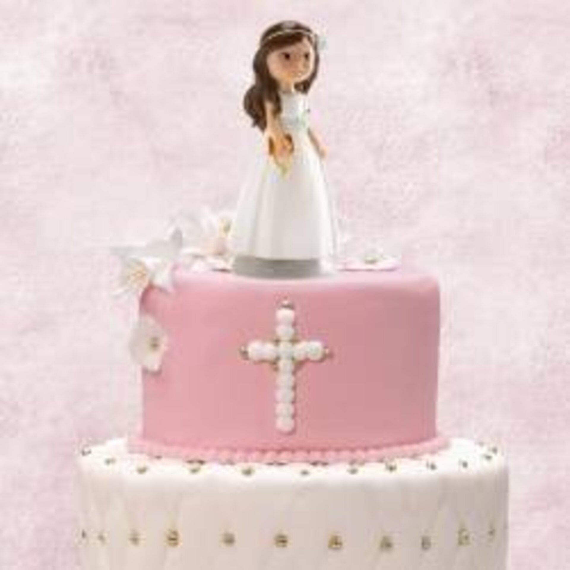 FIGURA PASTEL COMUNIÓN ROSARIO NIÑA - 2