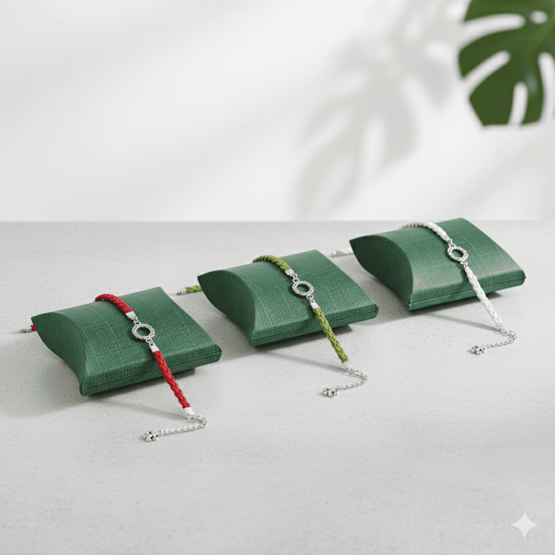 Pulsera mujer abalorios con trenza - 2